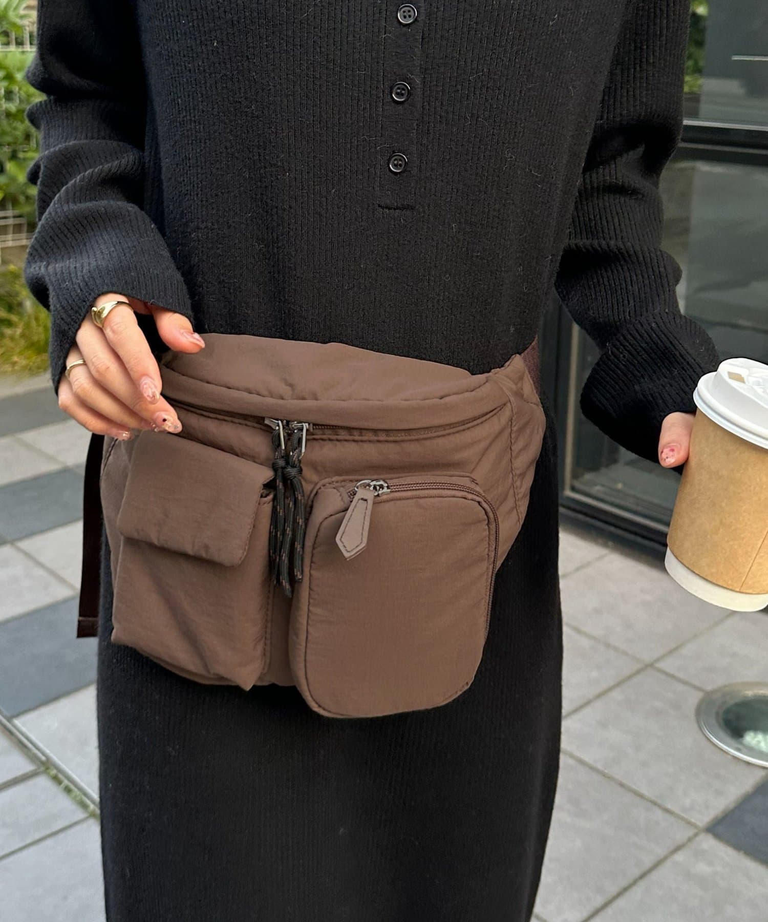 DISCOAT(ディスコート) 12/11(金)12:00～【SSS先行予約】ユーティリティーパフィーボディバッグ