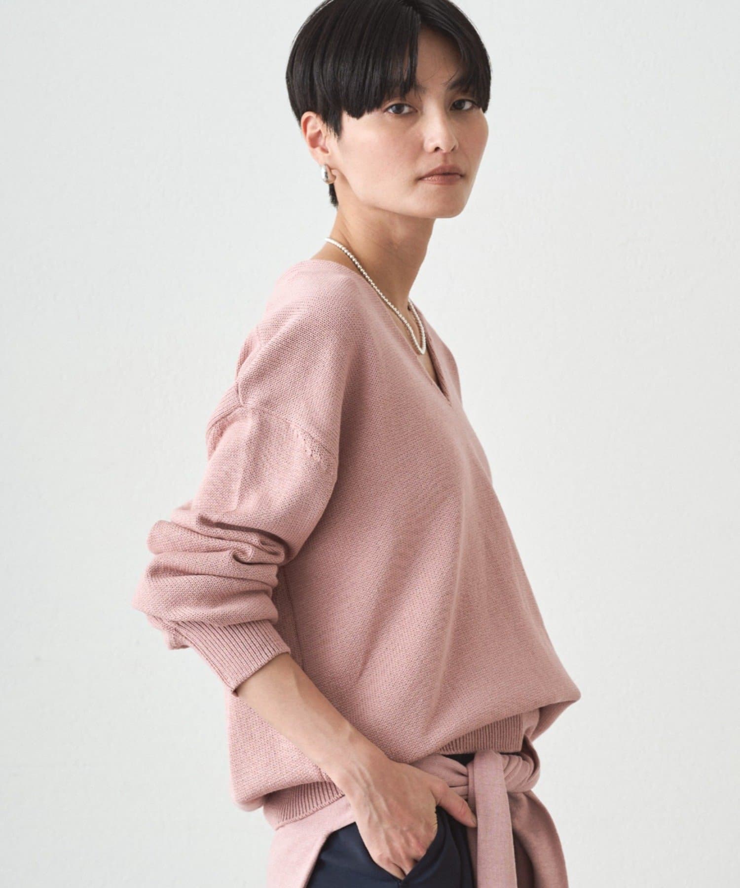 LOUNGEDRESS(ラウンジドレス) コットンVニット