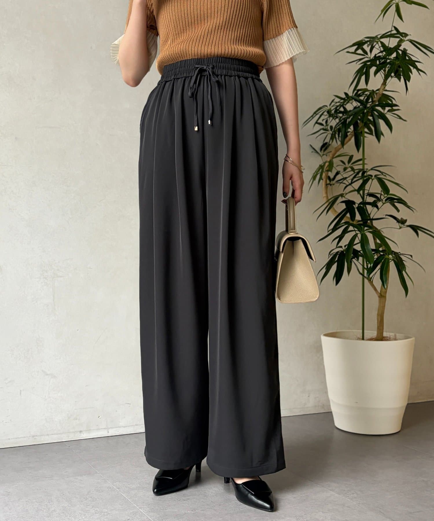 Chez toi(シェトワ) クレープイージーパンツ