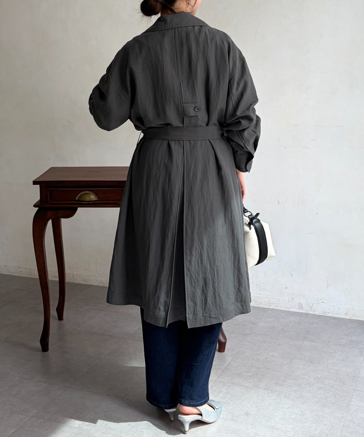 Chez toi(シェトワ) シアーリネントレンチコート