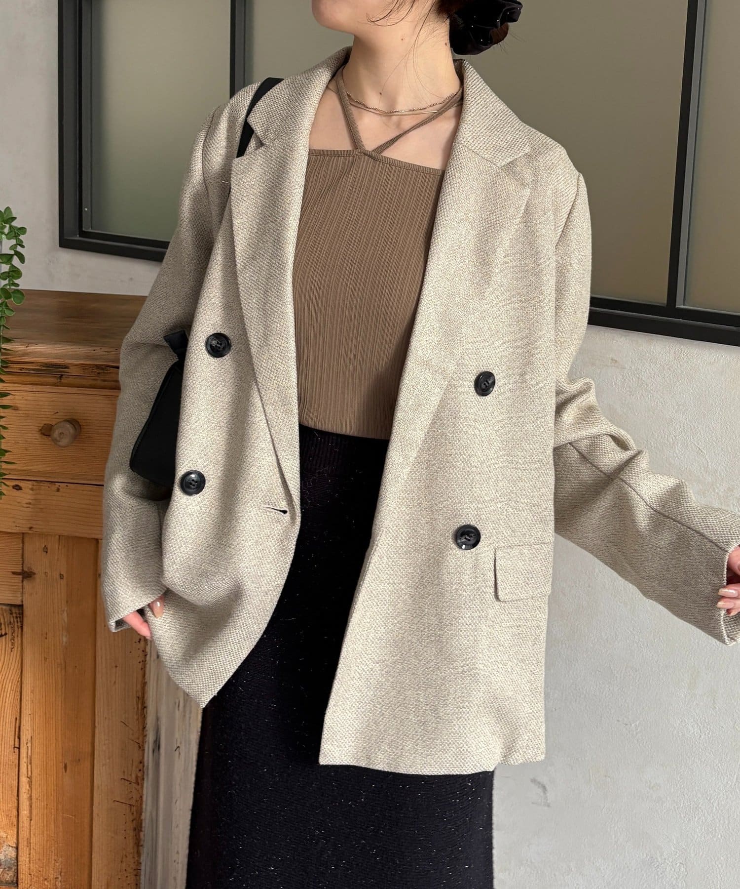 Thevon.(ゼヴォン) ツイードテーラードジャケット