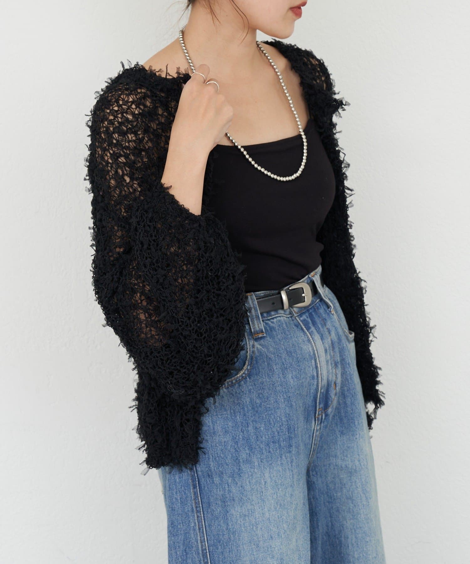 SHENERY(シーナリー) 【26SS予約】チュールヤーンネップカーディガン