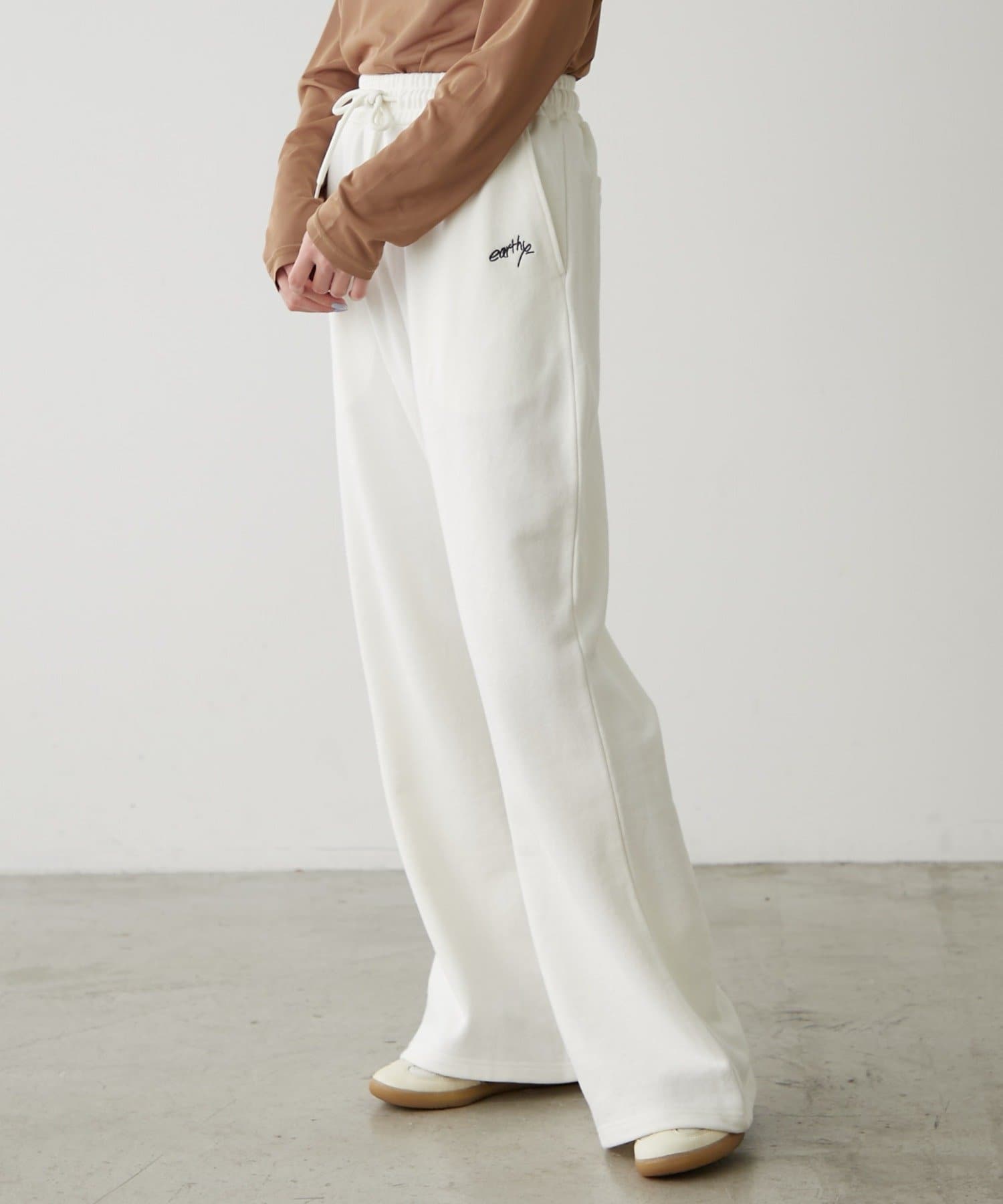 OUTLET(アウトレット) 【earthy_】オーガニックコットンフレアスウェットパンツ
