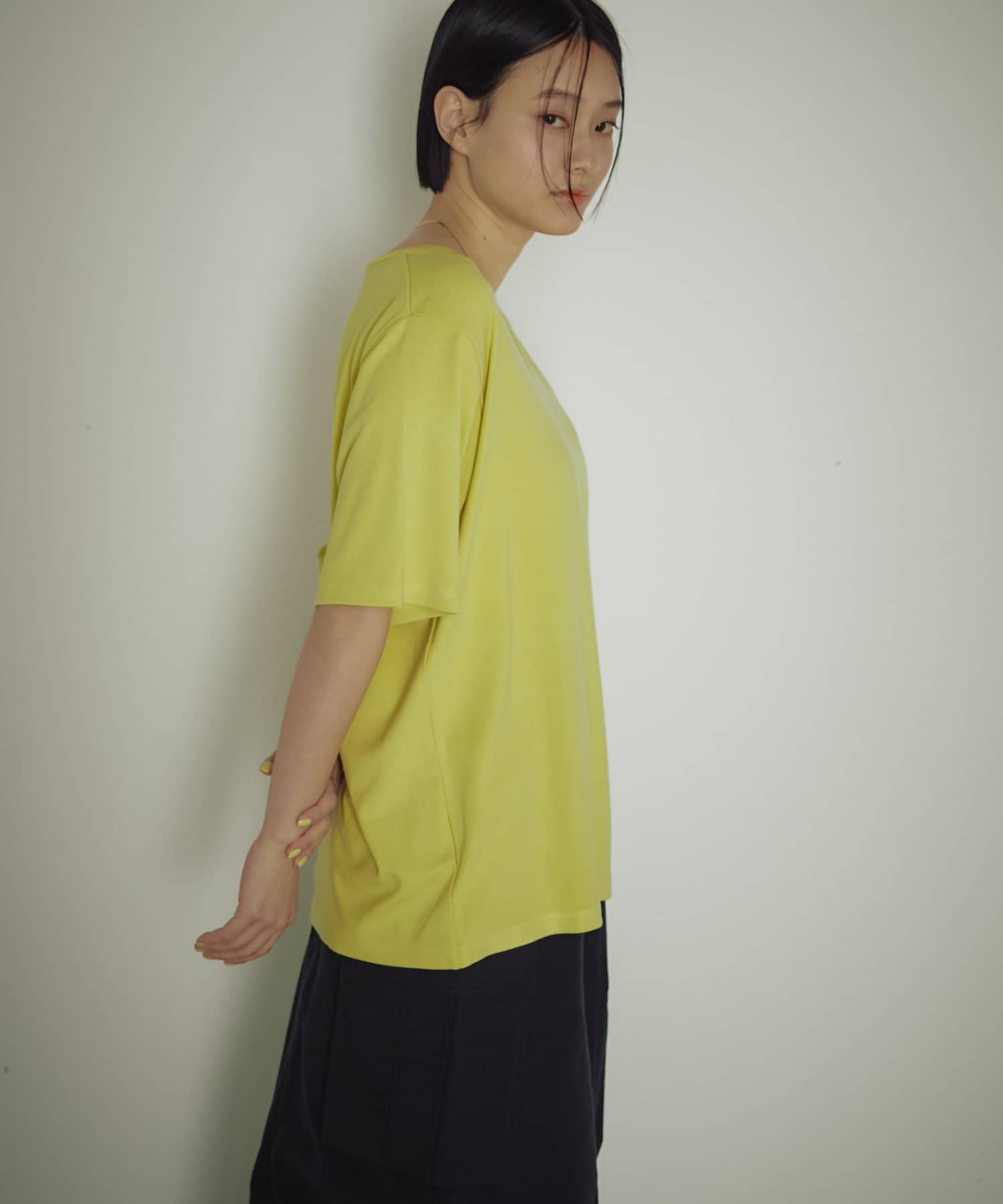 OUTLET(アウトレット) 【earthy_】VネックオーバーTEE