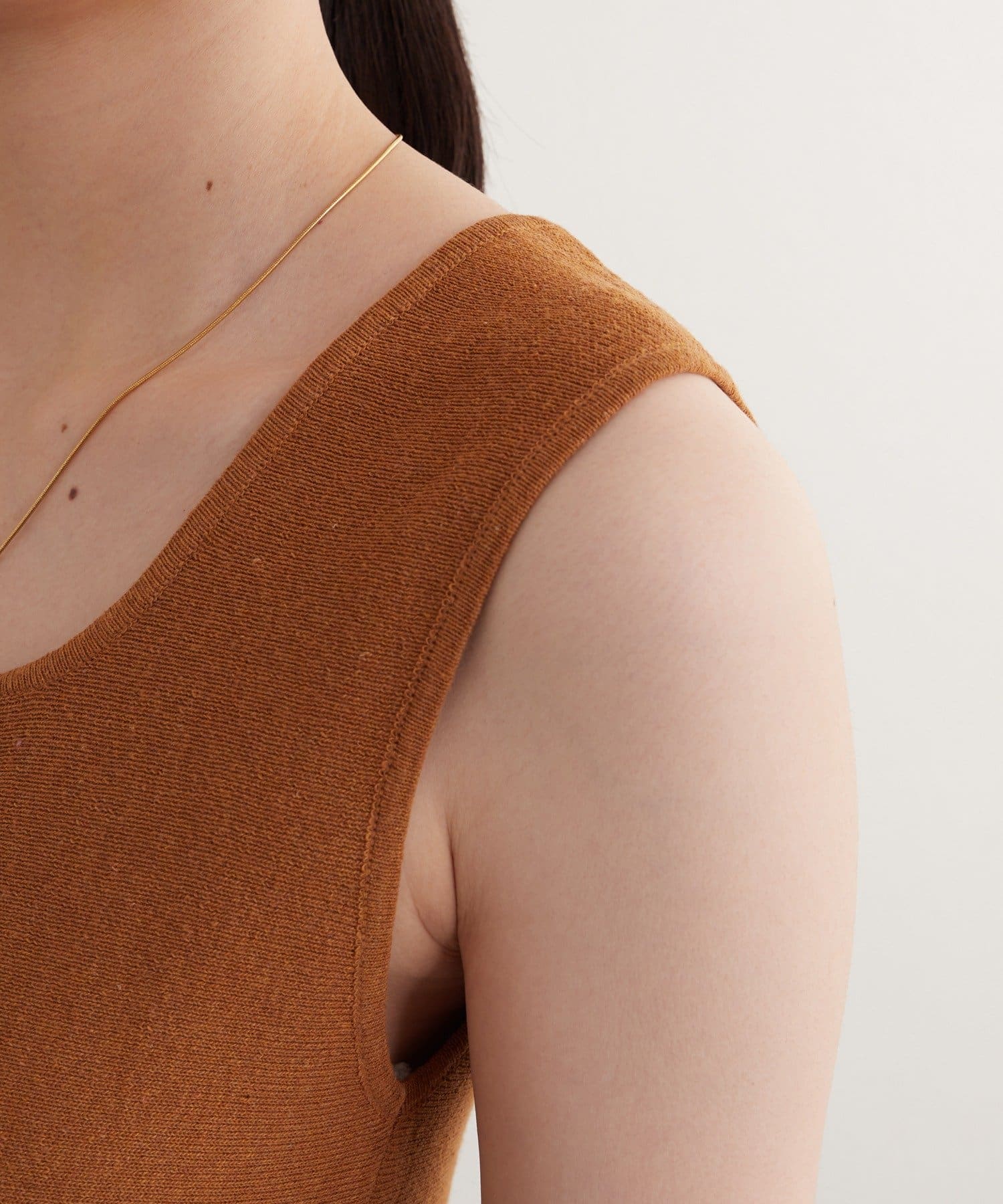 OUTLET(アウトレット) 【earthy_】エコリッチフレアニットタンクトップ