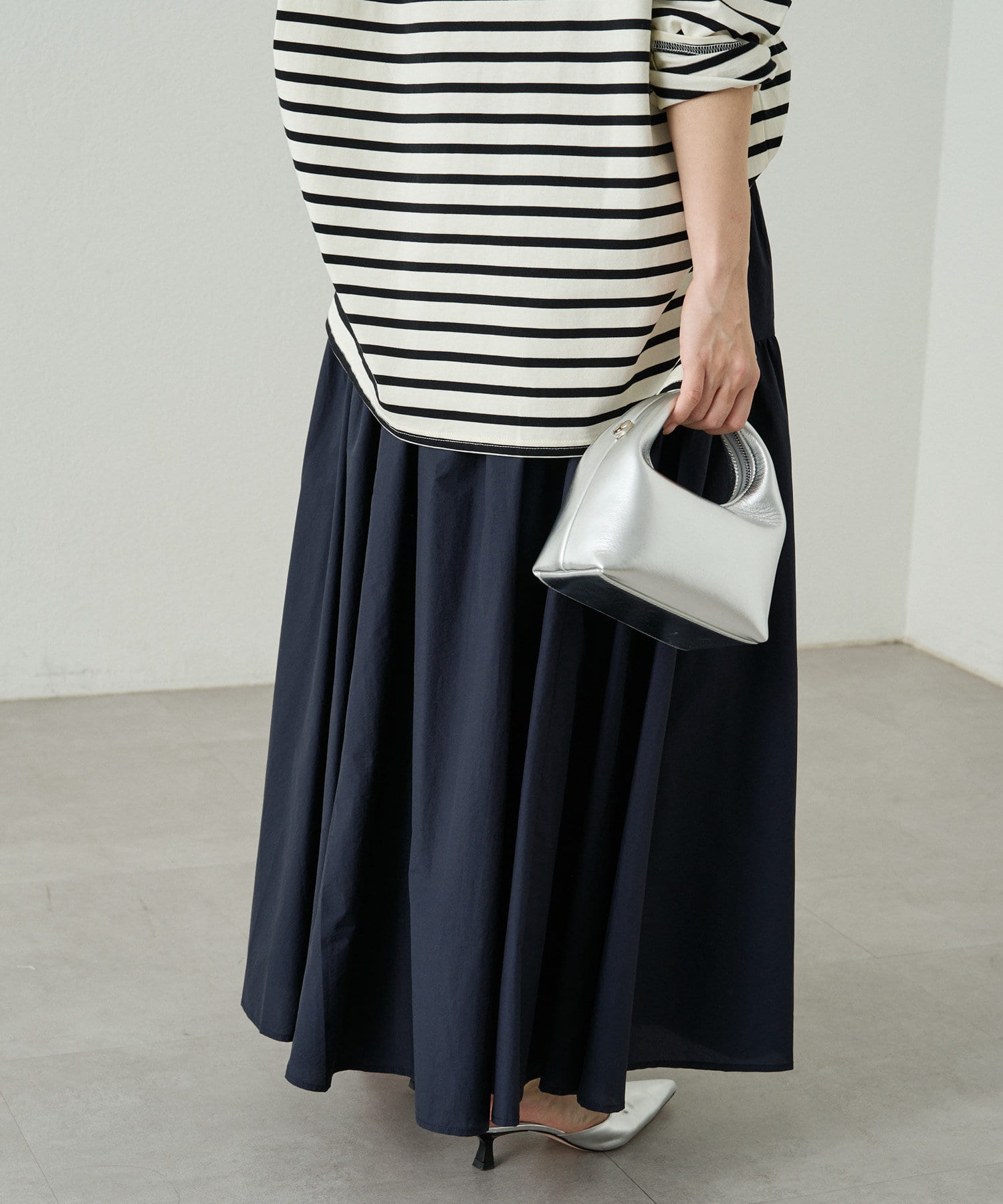 OUTLET(アウトレット) 【Loungedress】パネルギャザースカート