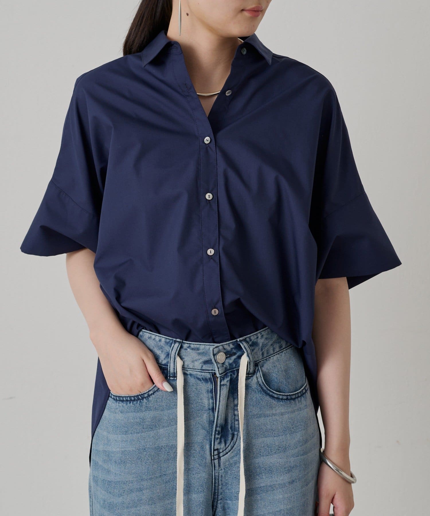 OUTLET(アウトレット) 【Loungedress】ビッグカフスシャツ