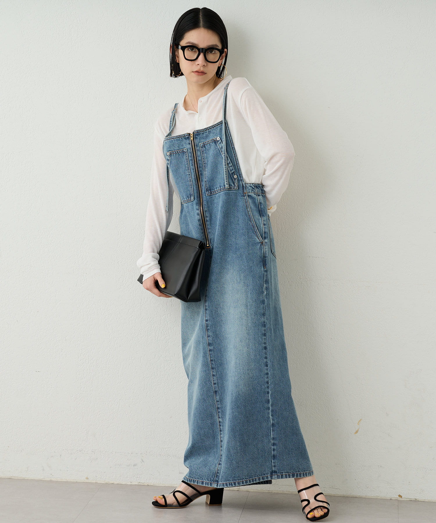 Loungedress】デニムキャミジャンスカ | OUTLET(アウトレット