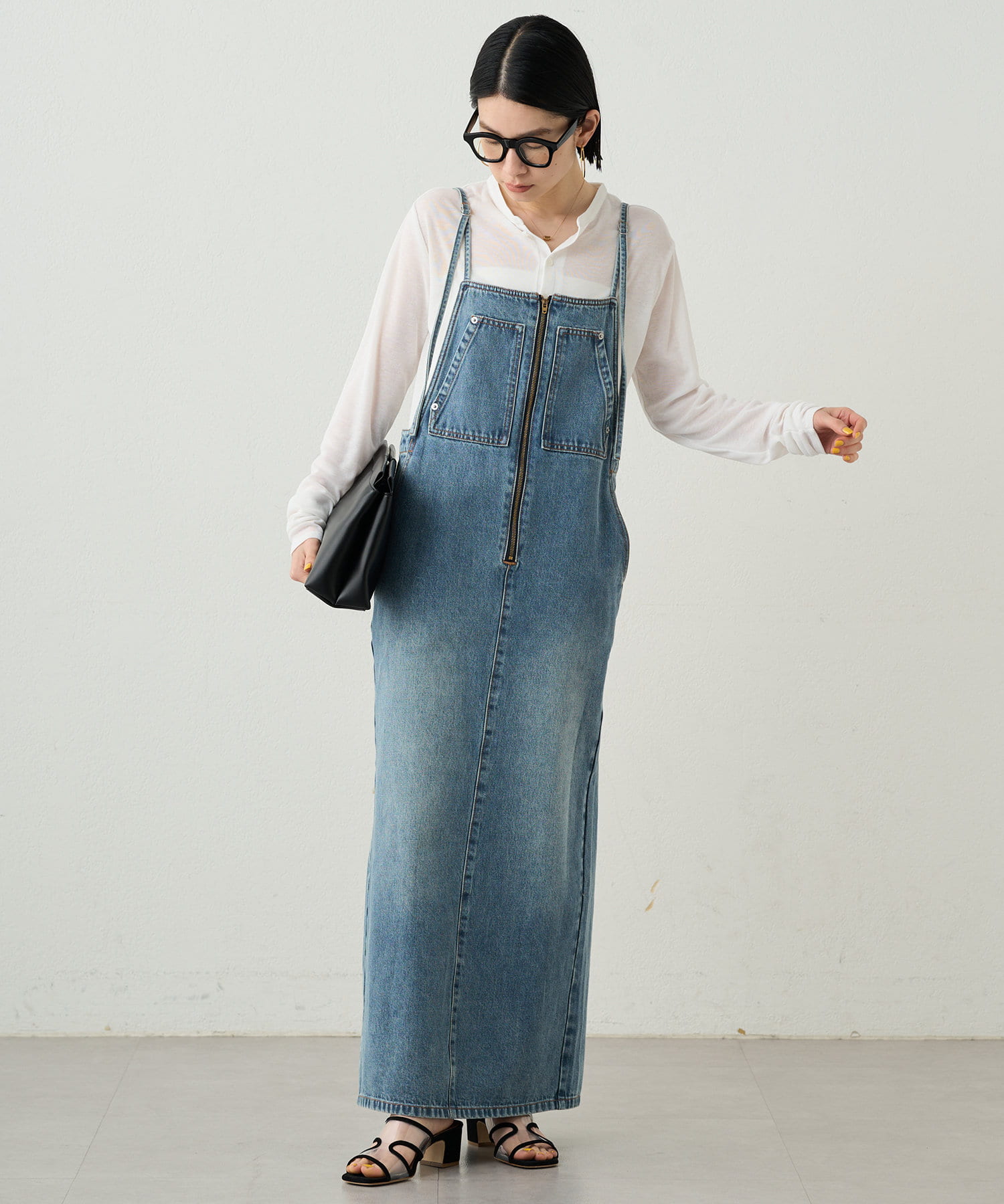 Loungedress】デニムキャミジャンスカ | OUTLET(アウトレット