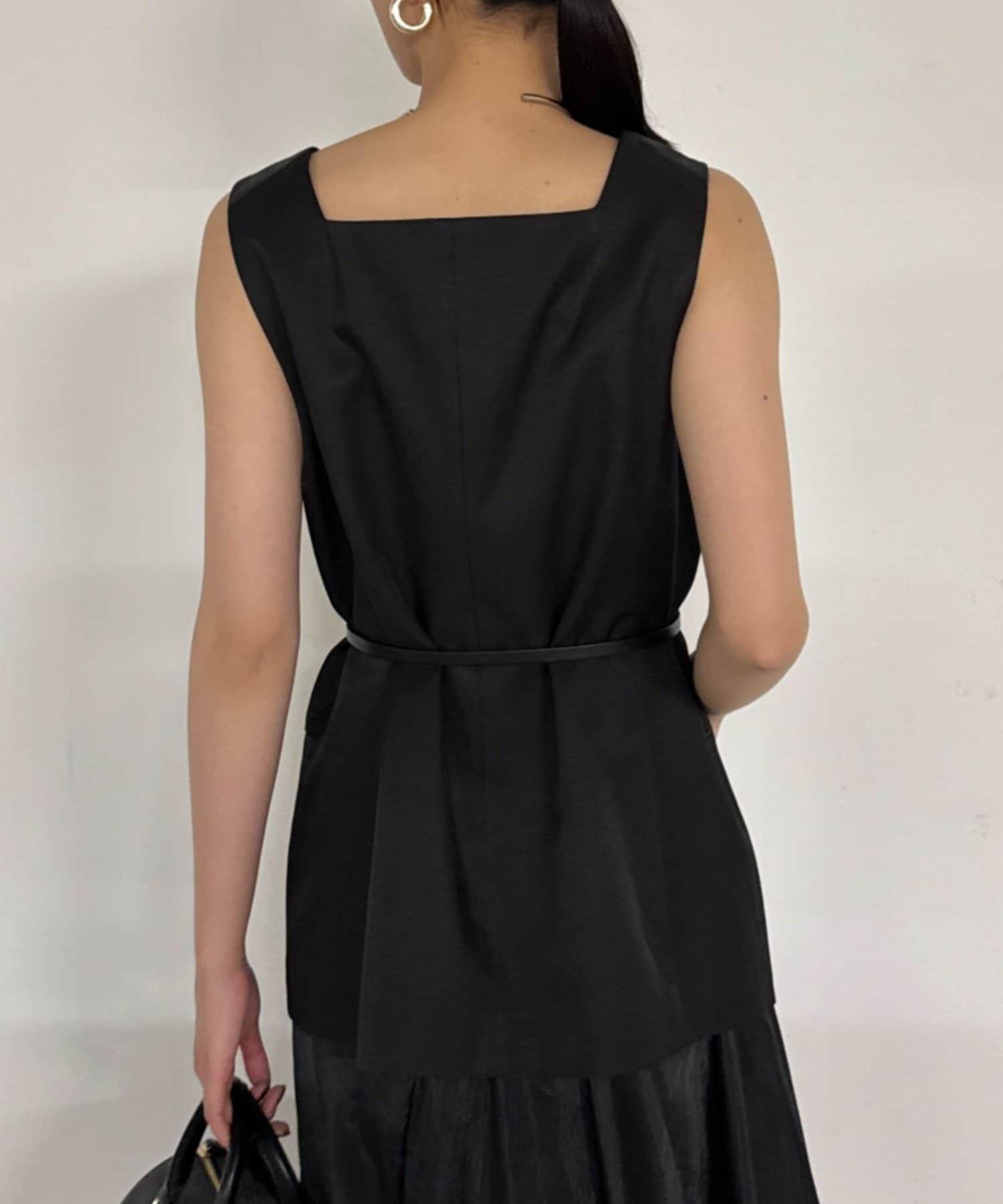 OUTLET(アウトレット) 【Loungedress】スクエアネックベスト