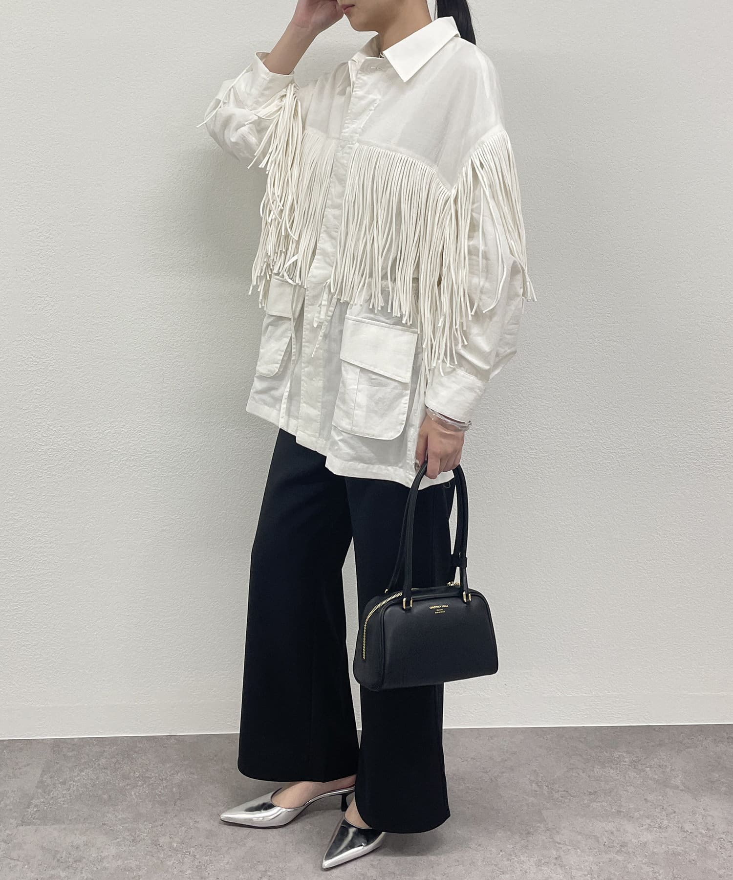 Loungedress】【crinkle】 fringe M65 jacket | OUTLET(アウトレット
