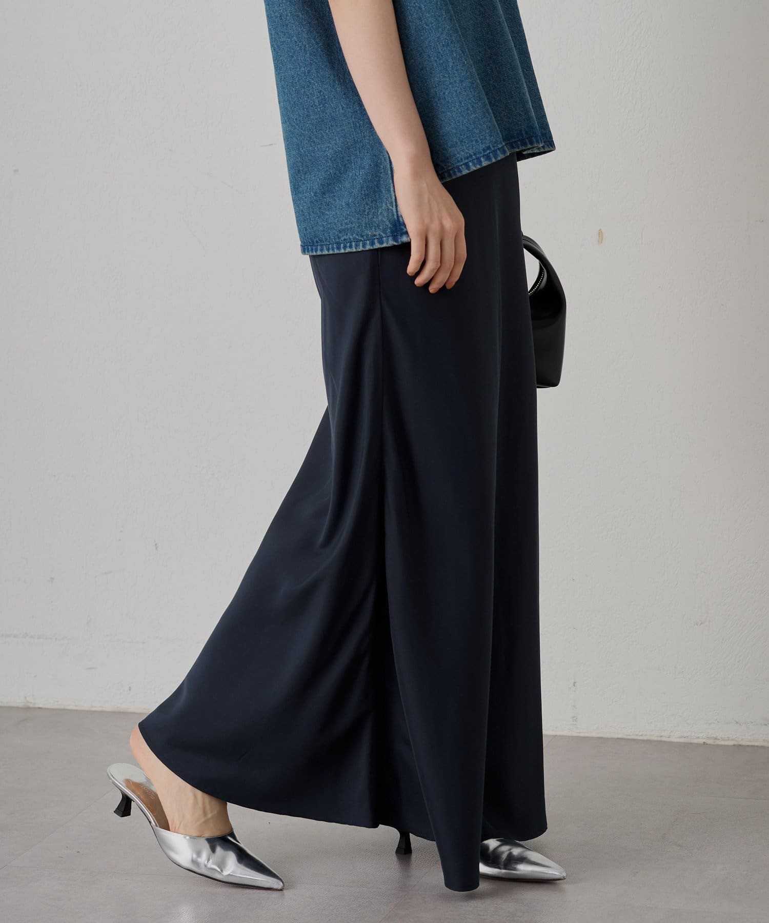 OUTLET(アウトレット) 【Loungedress】フィブリルナロースカート