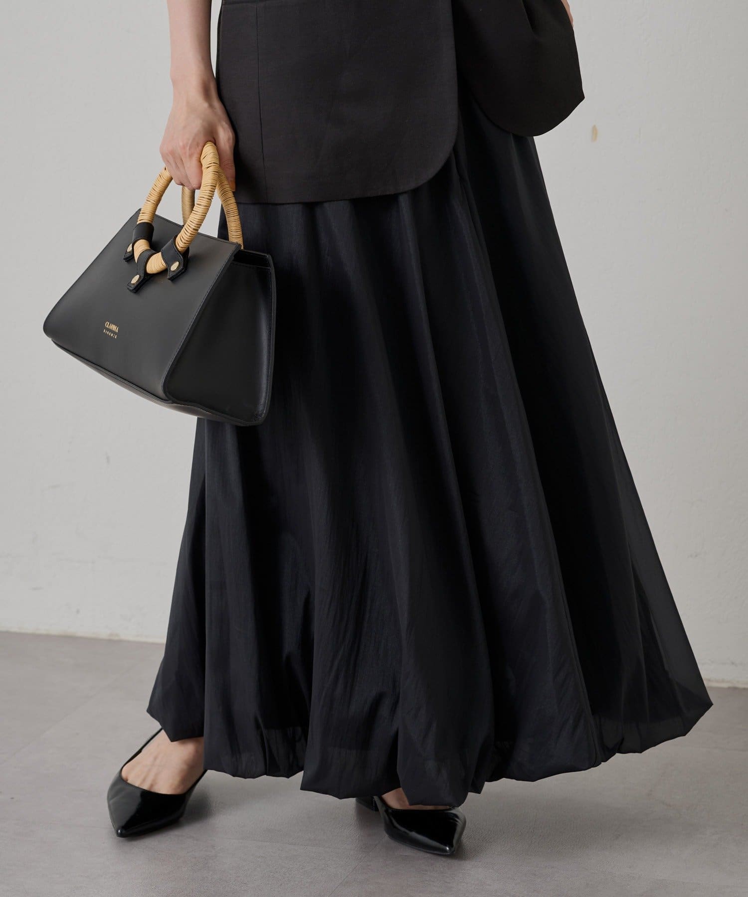 OUTLET(アウトレット) 【Loungedress】ライトタフタバルーンスカート