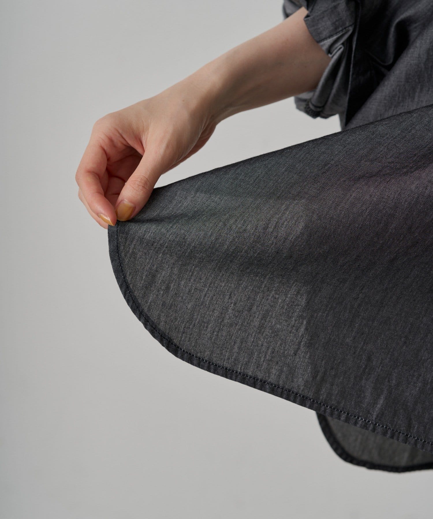 OUTLET(アウトレット) 【Loungedress】シアーデニムスキッパーシャツ