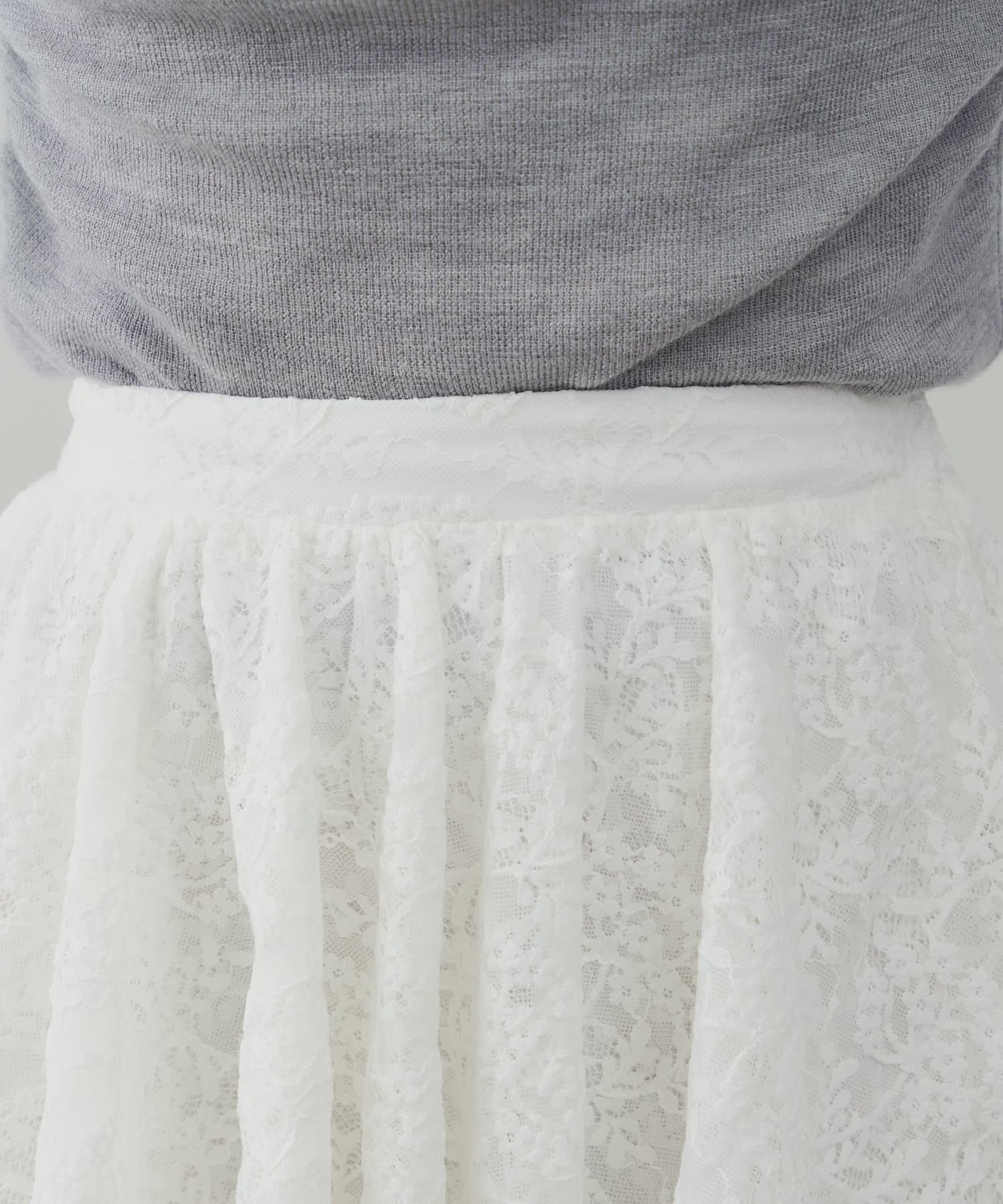 OUTLET(アウトレット) 【Chico】アシメフリルレースミニスカート