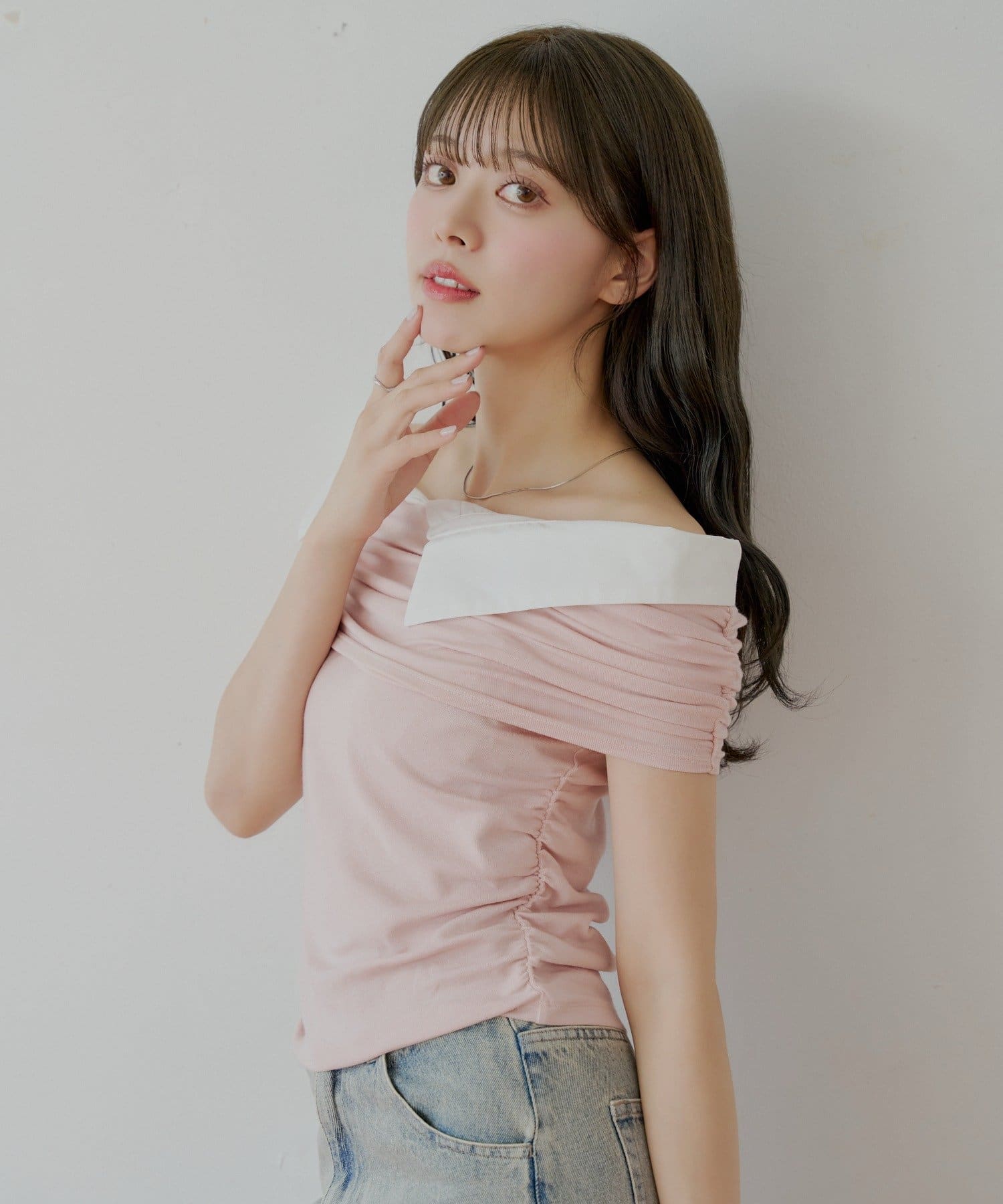 Chico】シャツレイヤードデザイントップス | OUTLET(アウトレット