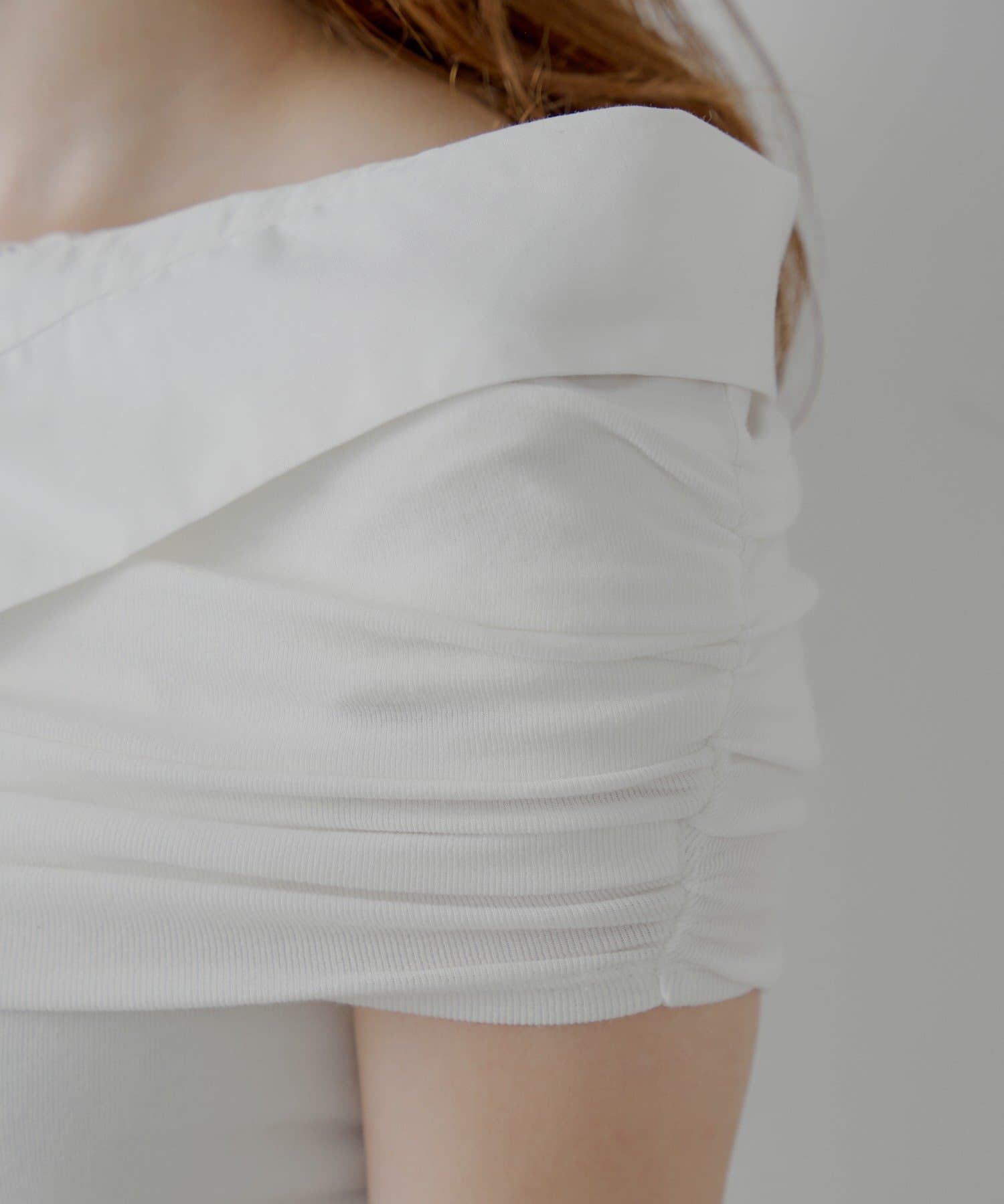 OUTLET(アウトレット) 【Chico】シャツレイヤードデザイントップス