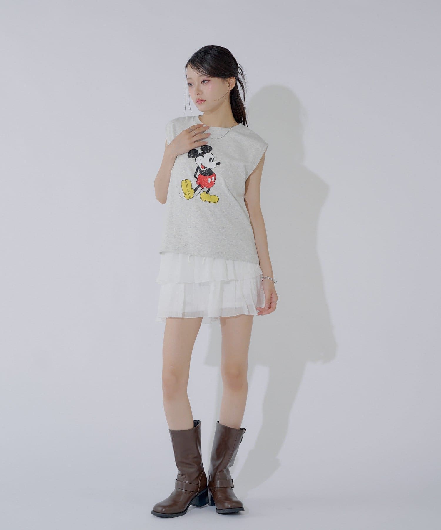 Chico】ミッキーノースリフレンチT | OUTLET(アウトレット)レディース