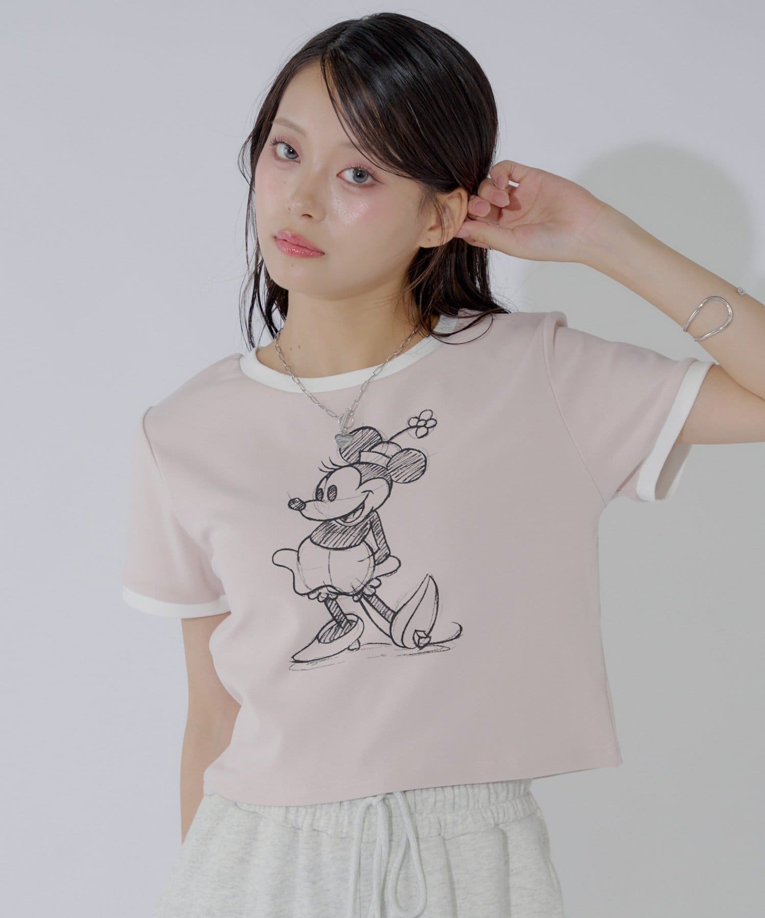 OUTLET(アウトレット) 【Chico】ミニーリンガーチビT