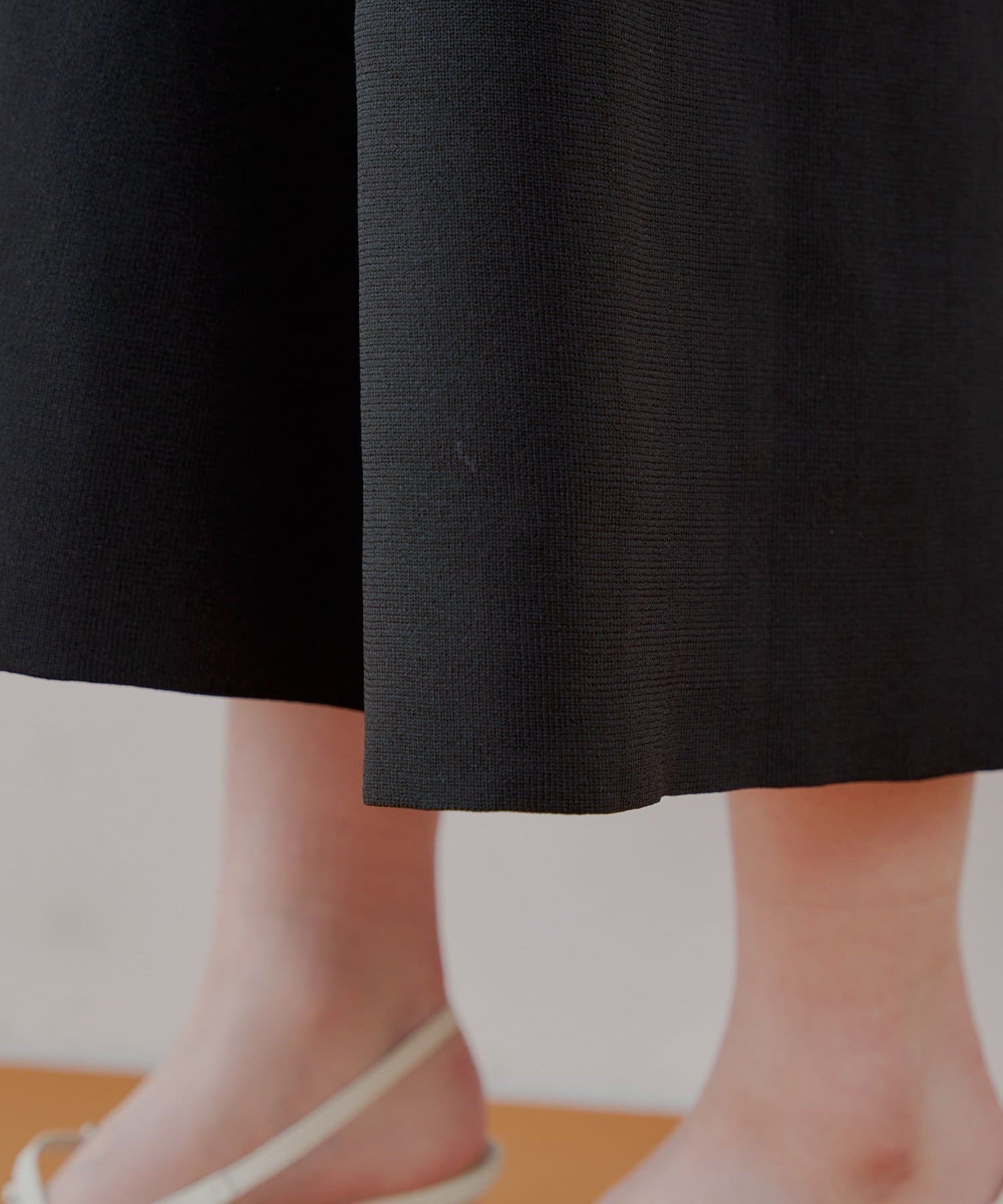 OUTLET(アウトレット) 【Chico】襟付ドッキングフレアワンピース