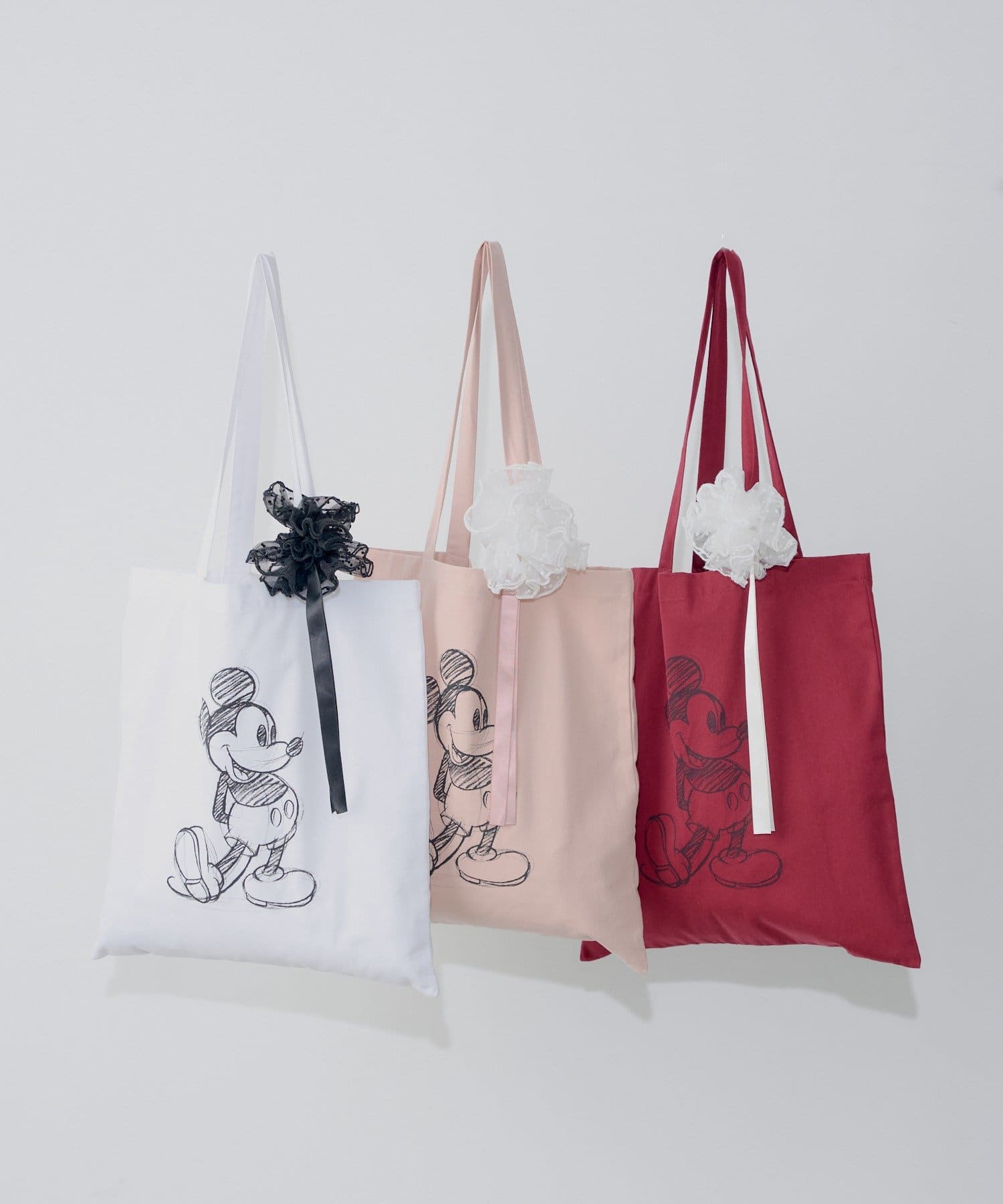 OUTLET(アウトレット) 【Chico】ミッキートートバッグシュシュセット