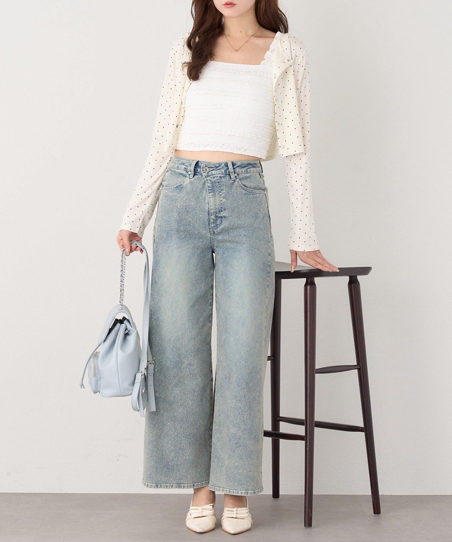 NICE CLAUP / OLIVE des OLIVE OUTLET(ナイスクラップ  / オリーブ デ オリーブ アウトレット) 【one after another】レースインナーセット羽織