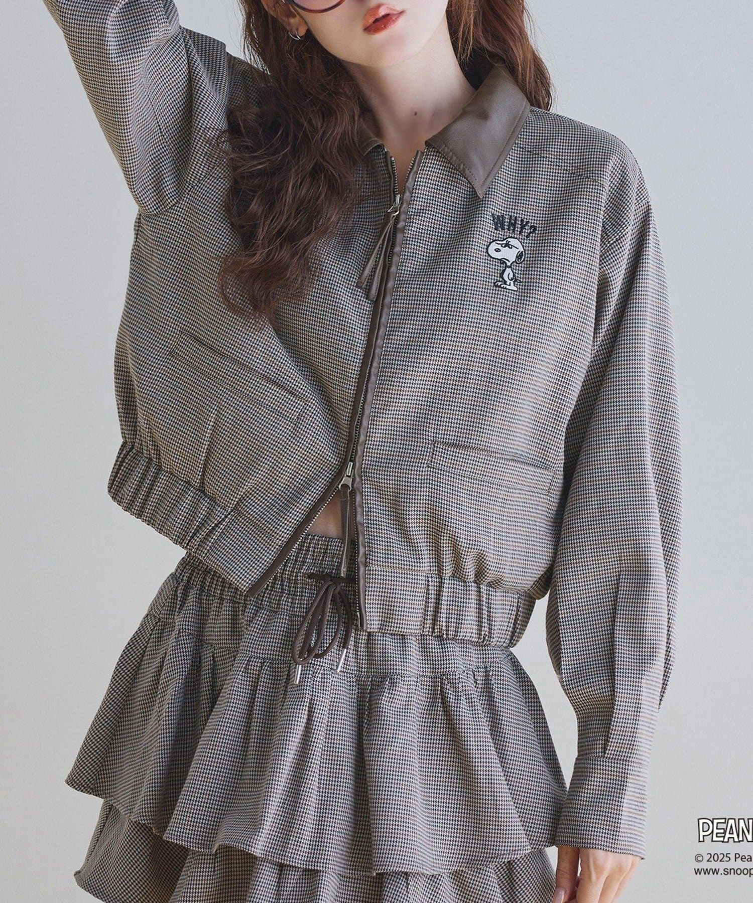 NICE CLAUP / OLIVE des OLIVE OUTLET(ナイスクラップ  / オリーブ デ オリーブ アウトレット) 【one after another】スヌーピーバーンジャケット