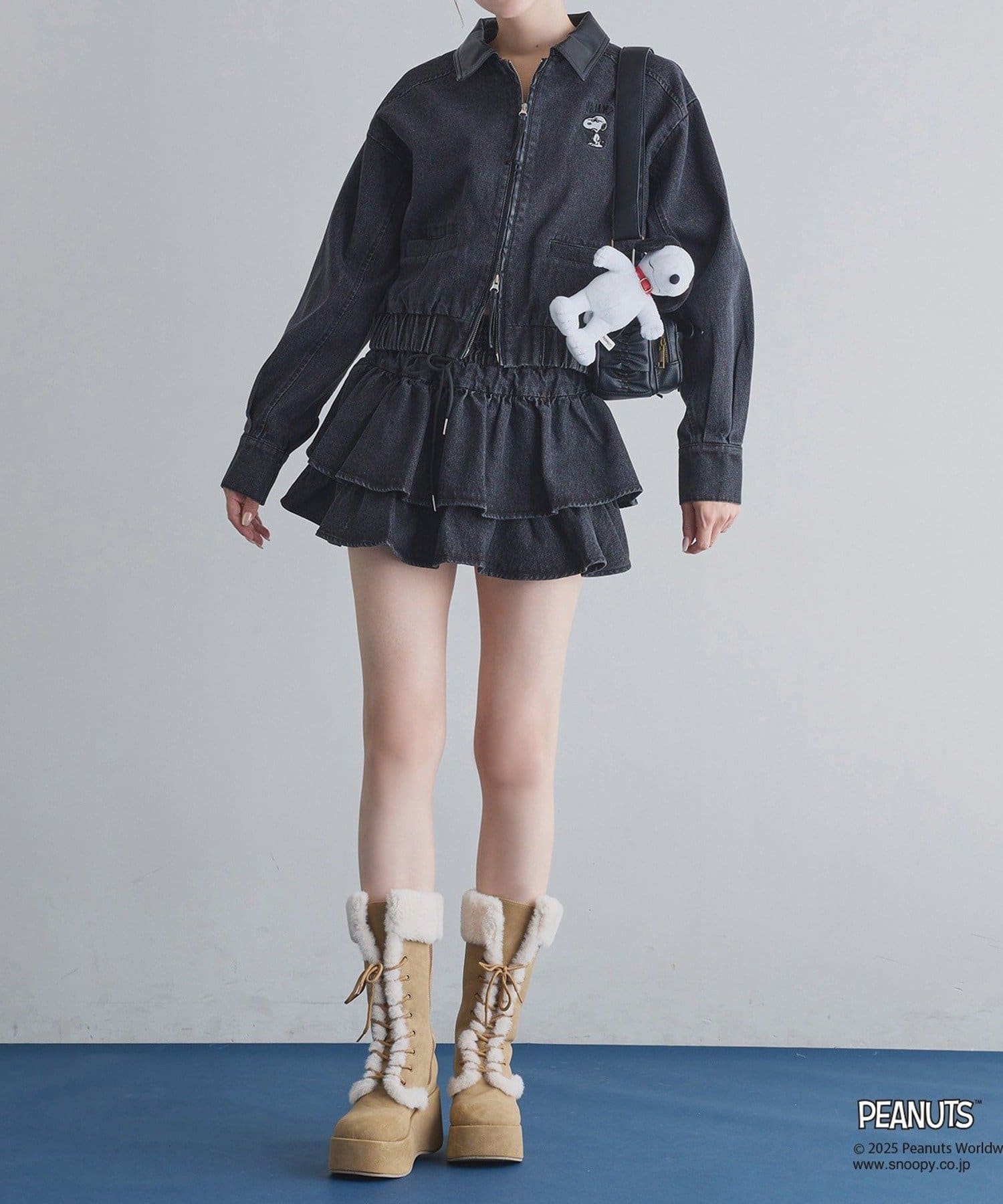 NICE CLAUP / OLIVE des OLIVE OUTLET(ナイスクラップ  / オリーブ デ オリーブ アウトレット) 【one after another】スヌーピーバーンジャケット