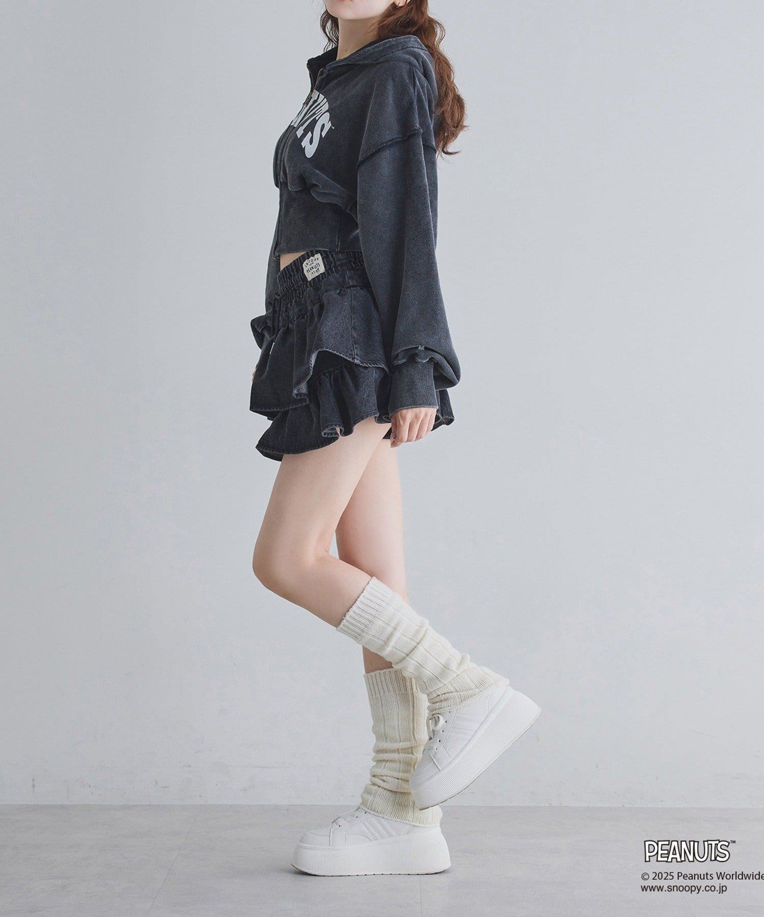 NICE CLAUP / OLIVE des OLIVE OUTLET(ナイスクラップ  / オリーブ デ オリーブ アウトレット) 【one after another】スヌーピー刺繍入りパーカー