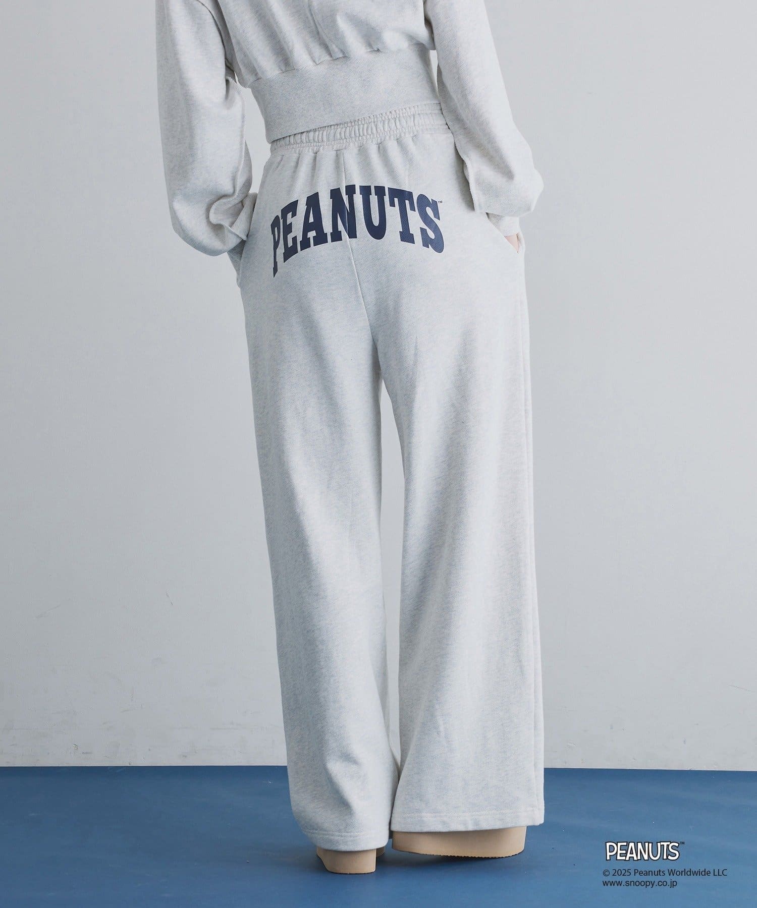 NICE CLAUP / OLIVE des OLIVE OUTLET(ナイスクラップ  / オリーブ デ オリーブ アウトレット) 【one after another】スヌーピー刺繍入りスウェットパンツ