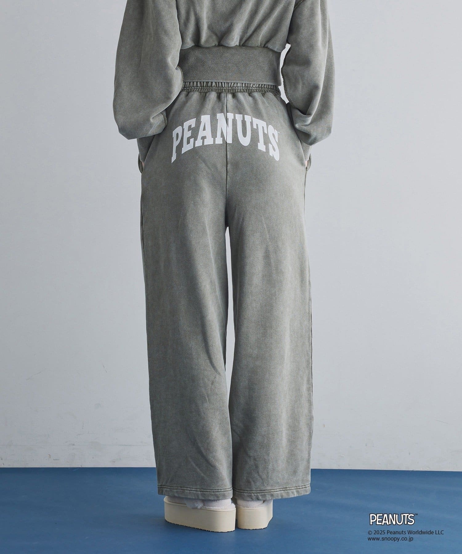 NICE CLAUP / OLIVE des OLIVE OUTLET(ナイスクラップ  / オリーブ デ オリーブ アウトレット) 【one after another】スヌーピー刺繍入りスウェットパンツ