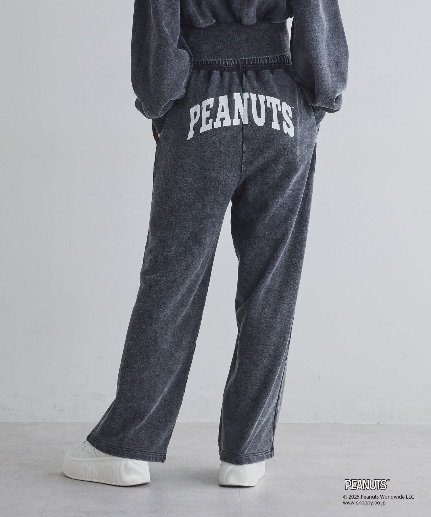 NICE CLAUP / OLIVE des OLIVE OUTLET(ナイスクラップ  / オリーブ デ オリーブ アウトレット) 【one after another】スヌーピー刺繍入りスウェットパンツ