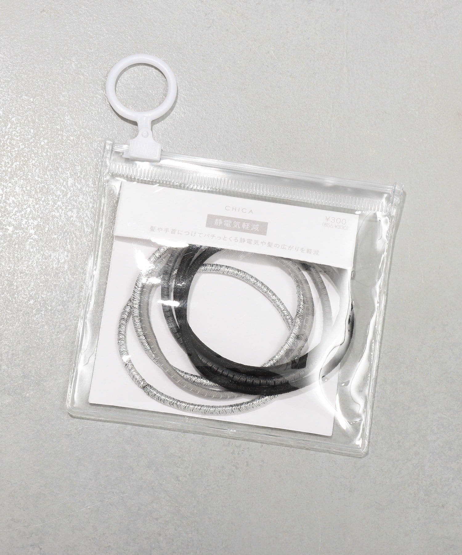 3COINS(スリーコインズ) 静電気軽減ヘアゴム6個セット