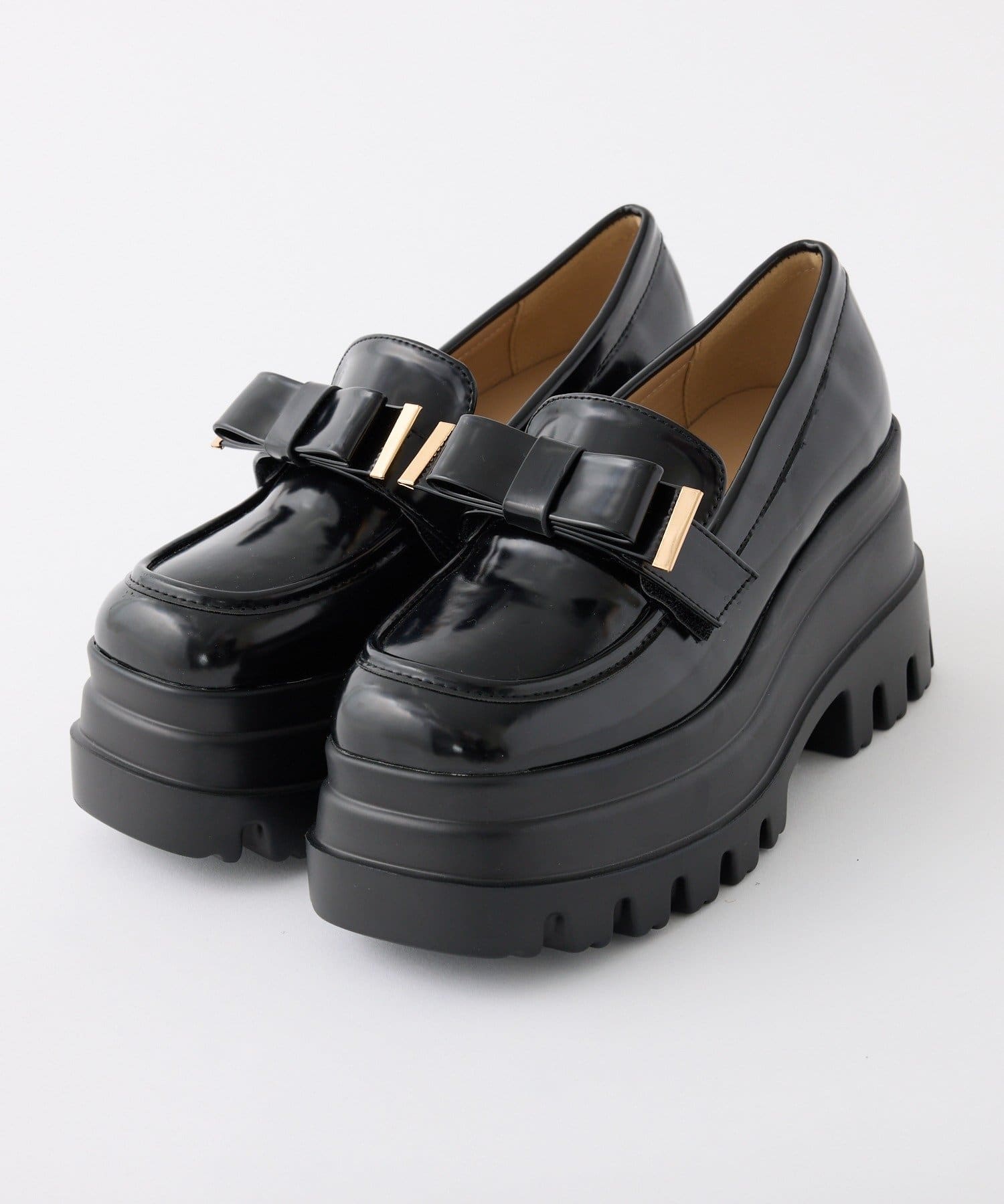 one after another NICE CLAUP(ワンアフターアナザー ナイスクラップ) 【２WAY仕様】マイナス3キロ見え厚底ローファー