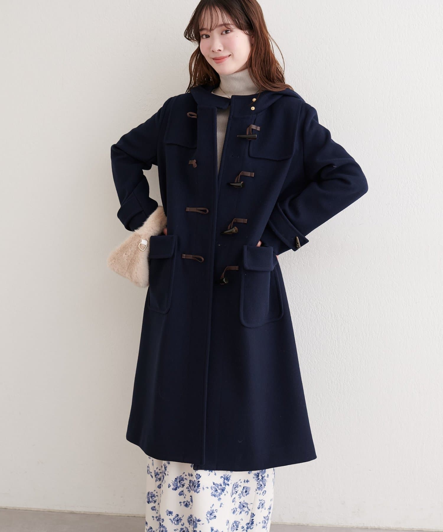 natural couture(ナチュラルクチュール) 【パルクロ限定】【Mychoiceset対象】ダッフルコート