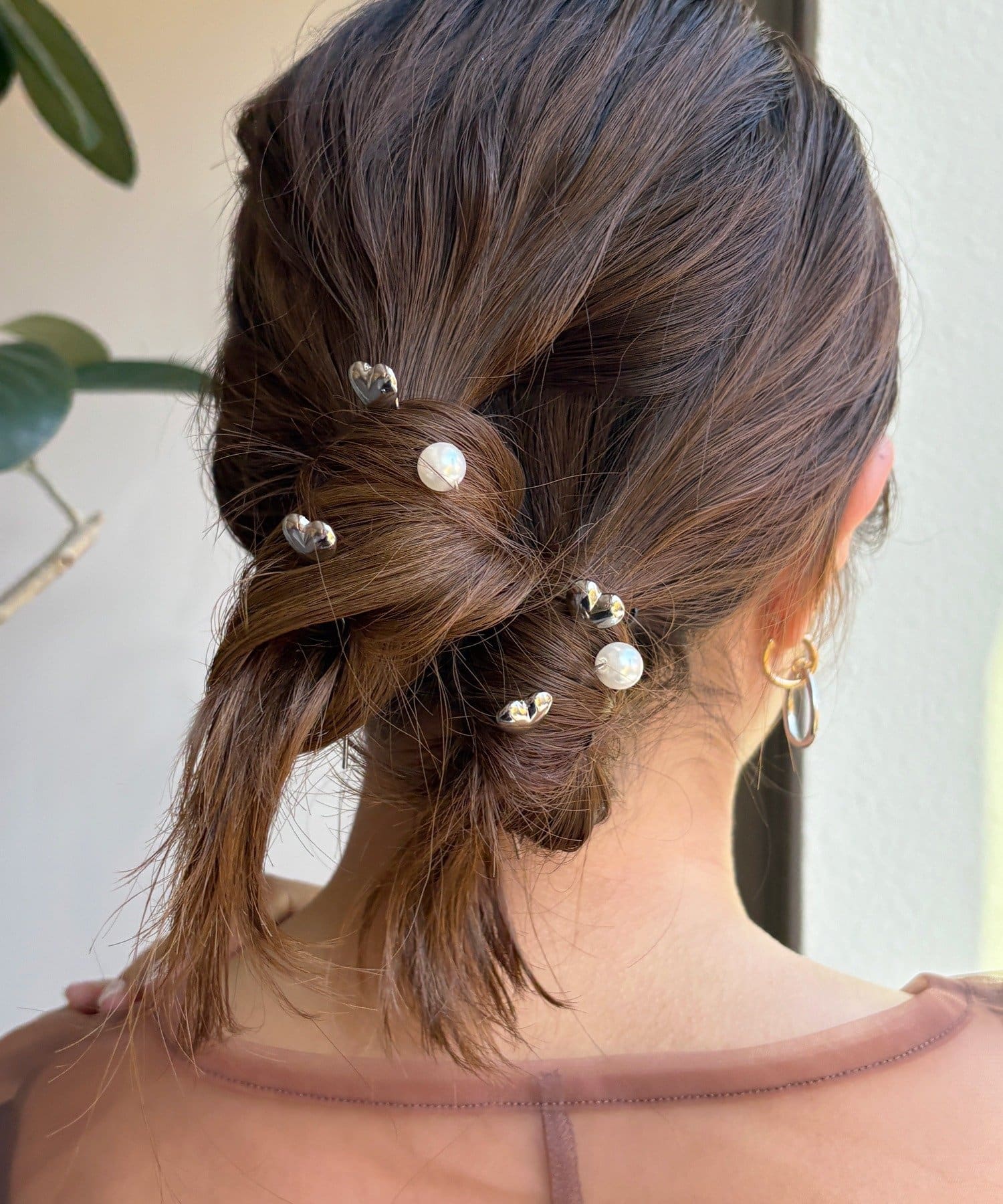 Lattice(ラティス) 【オケージョン】パールハートUピンセット(8P)