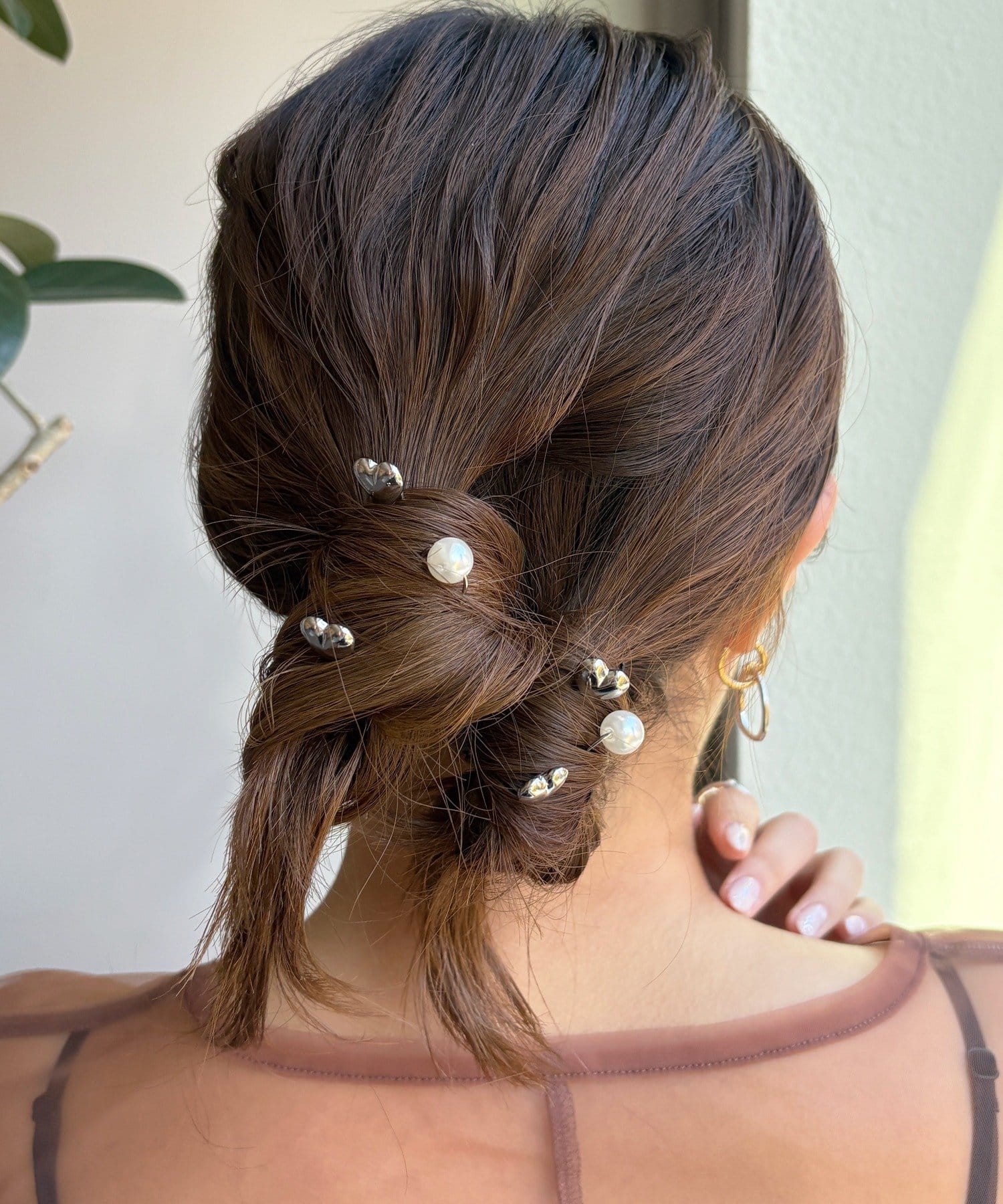 Lattice(ラティス) 【オケージョン】パールハートUピンセット(8P)