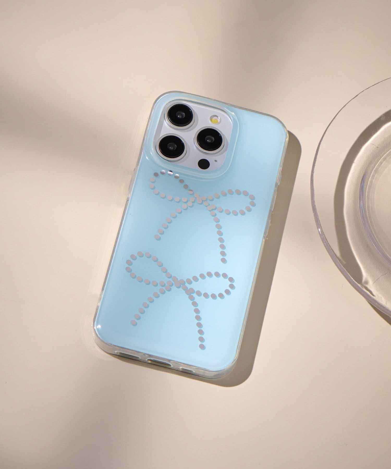 Lattice(ラティス) リボンモチーフスマホケース(iPhone15pro)