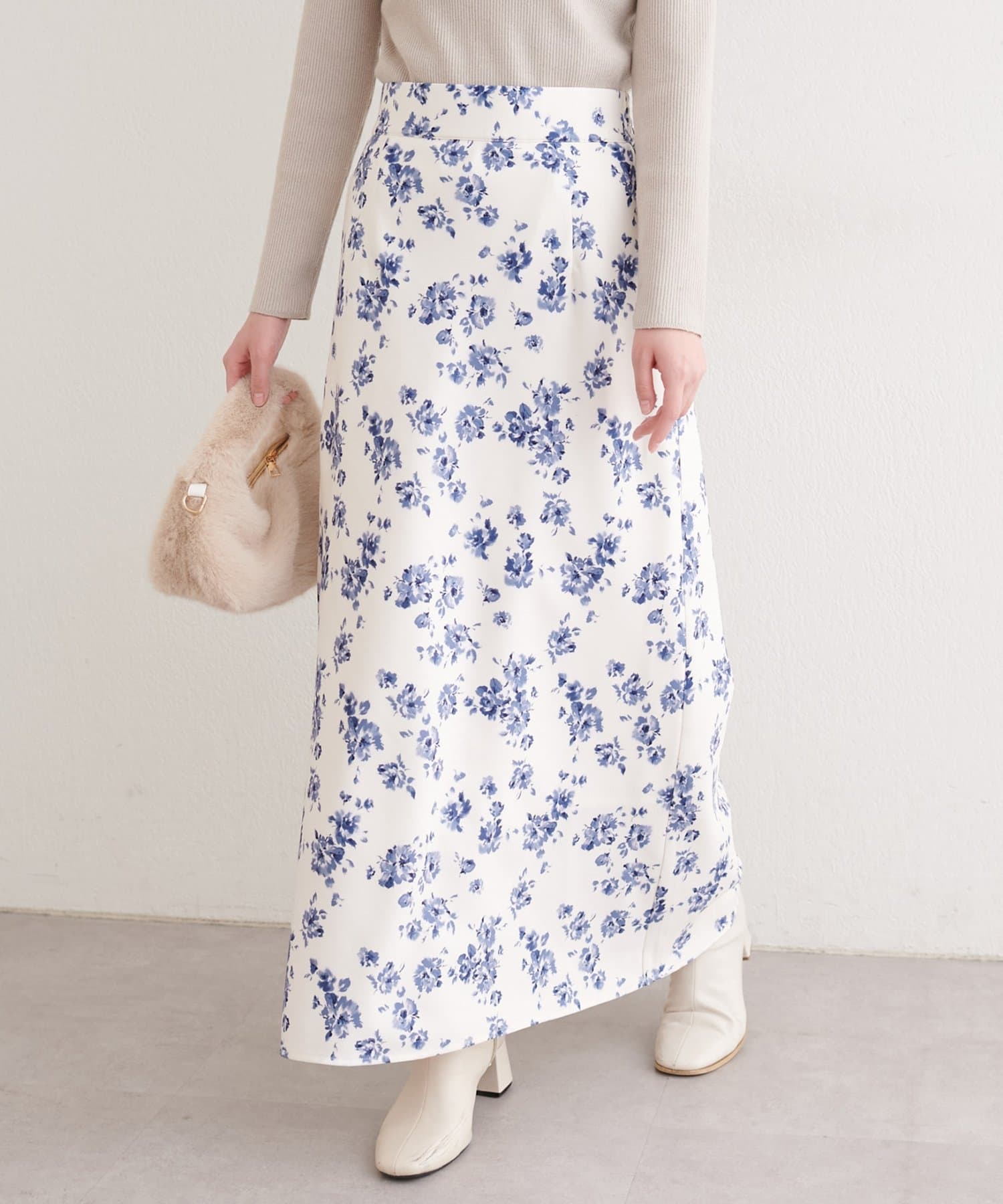 natural couture(ナチュラルクチュール) 【パルクロ限定】【Mychoiceset対象】オリジナル柄長さ変えられるスカート