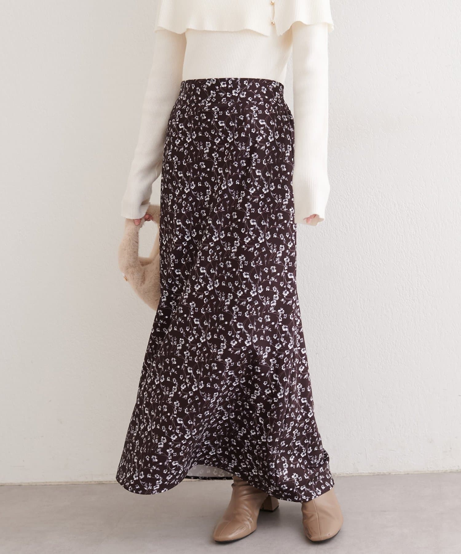 natural couture(ナチュラルクチュール) 【パルクロ限定】【Mychoiceset対象】オリジナル柄長さ変えられるスカート