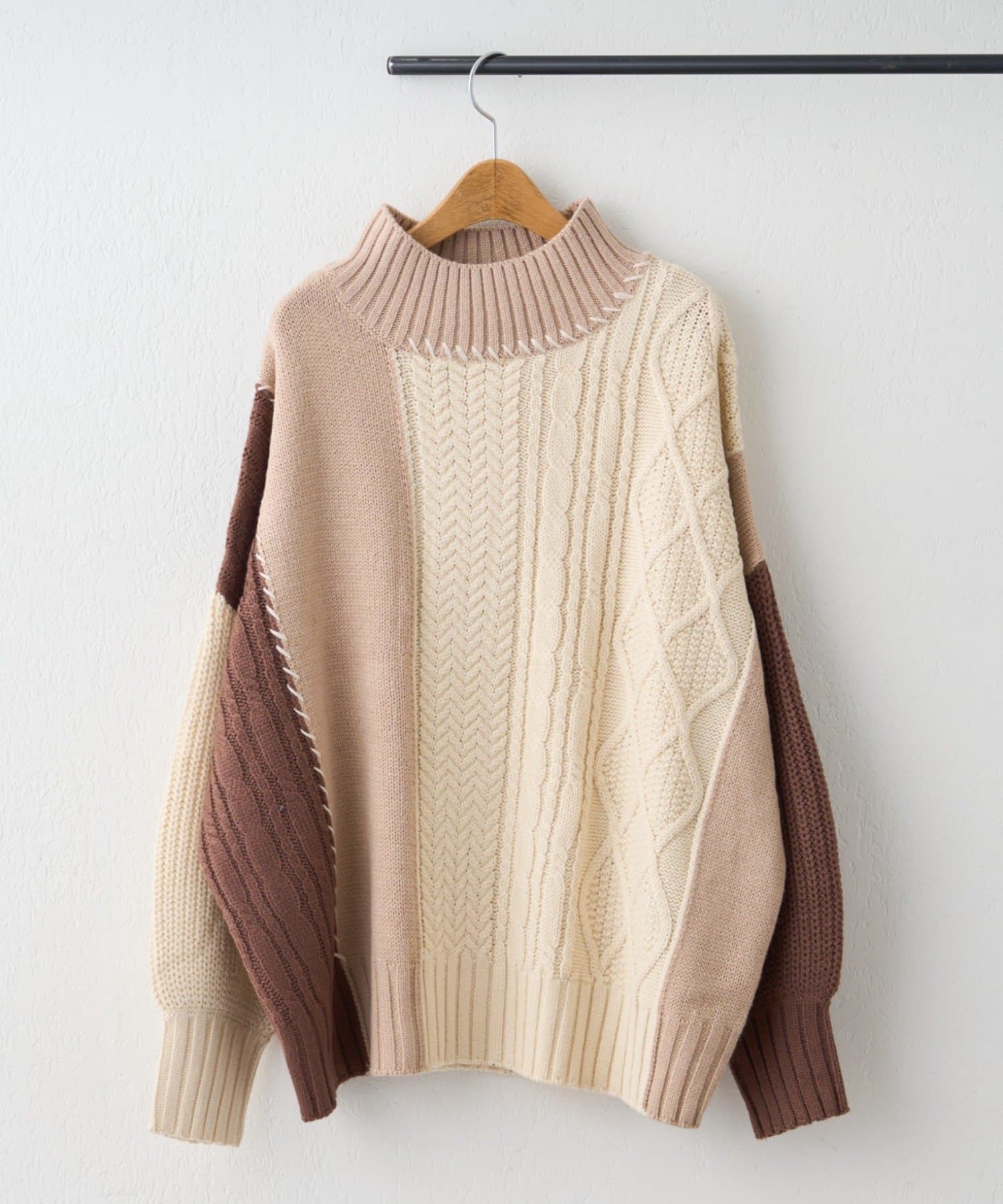 Remind me and forever(リマインドミーアンドフォーエバー) 【NAO】ケーブル切替ハンドステッチプルオーバー