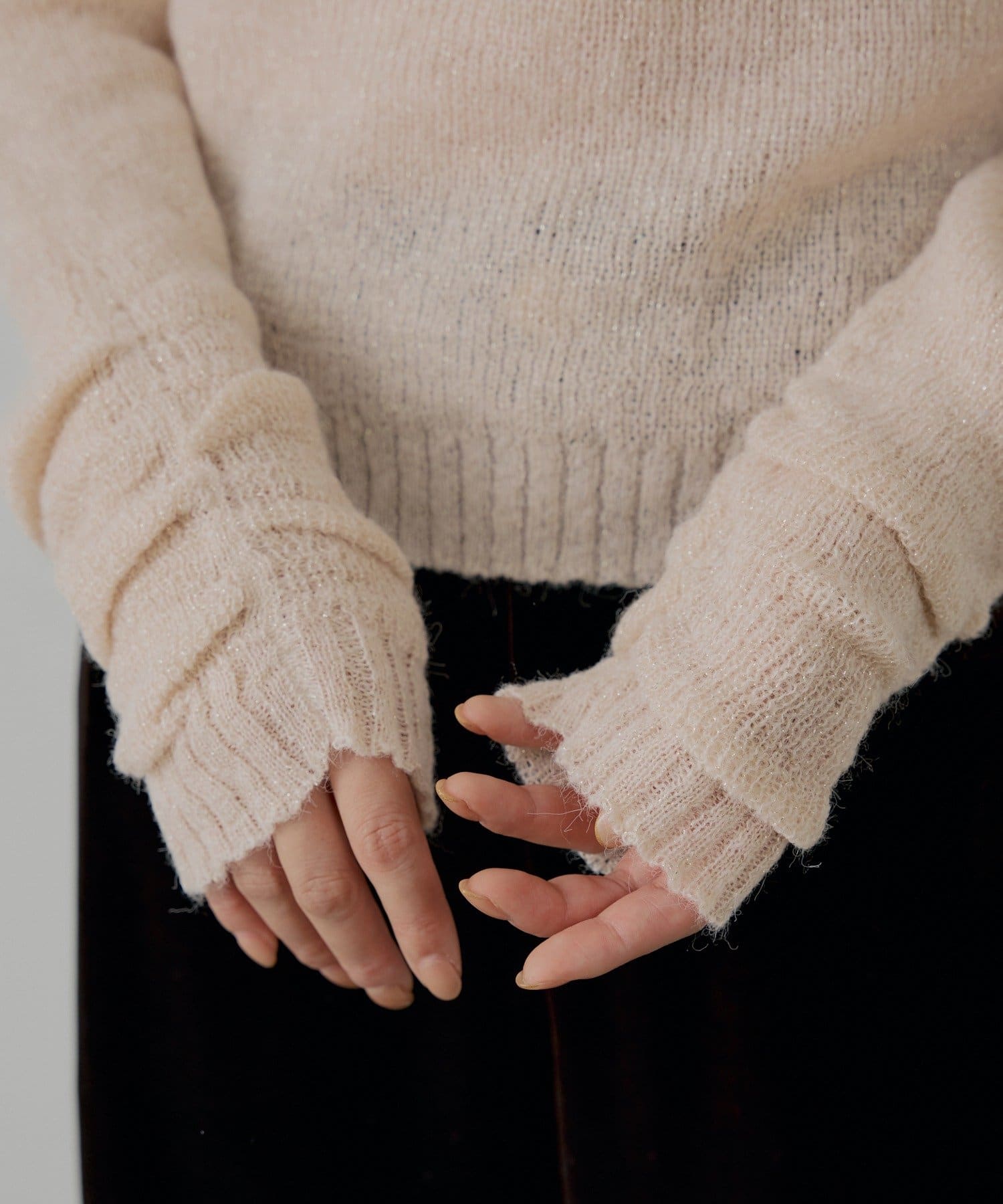 Chico(チコ) ラメシアーコンパクトニット