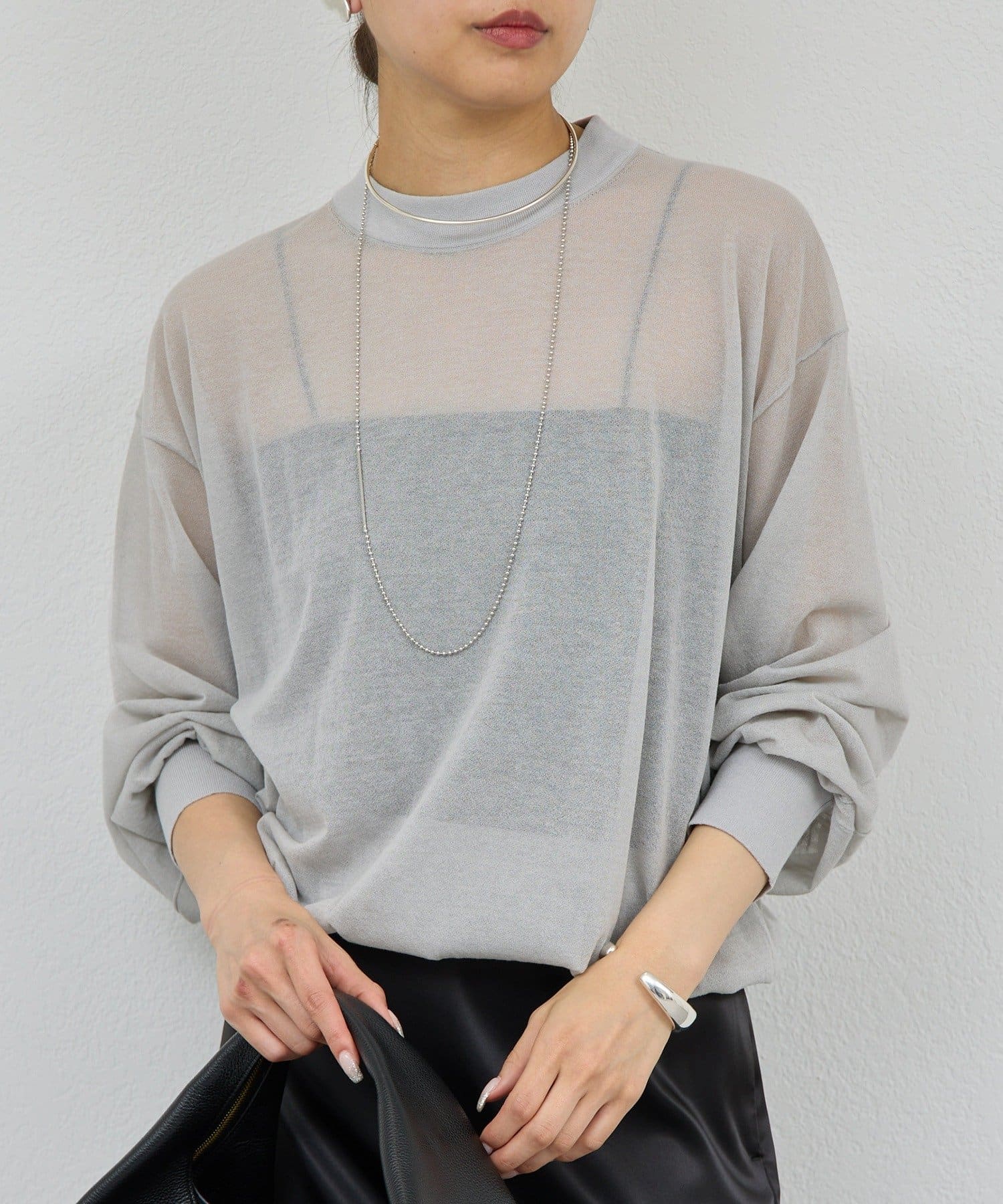 GALLARDAGALANTE(ガリャルダガランテ) コットンシアーニット