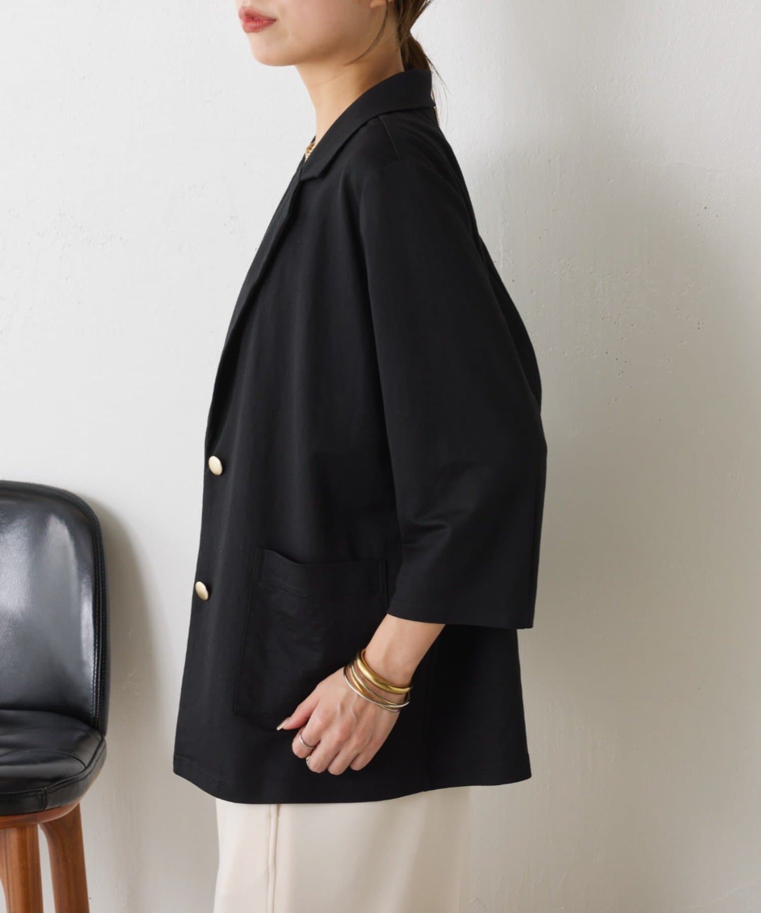 Jena　espace merveilleux(ジェナ　エスパスメルヴェイユ) 7分袖テーラードジャケット