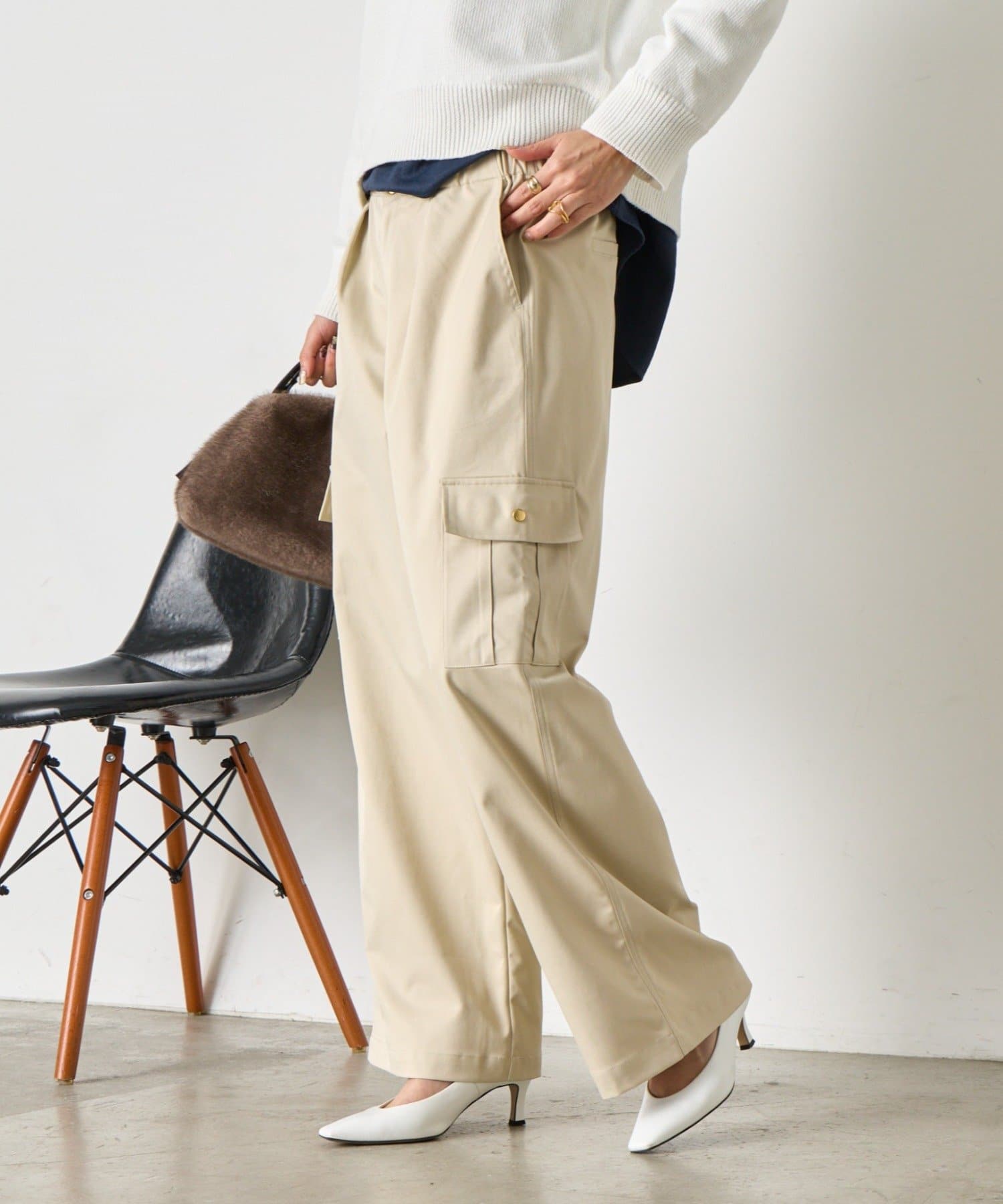 Jena　espace merveilleux(ジェナ　エスパスメルヴェイユ) ワイドカーゴパンツ