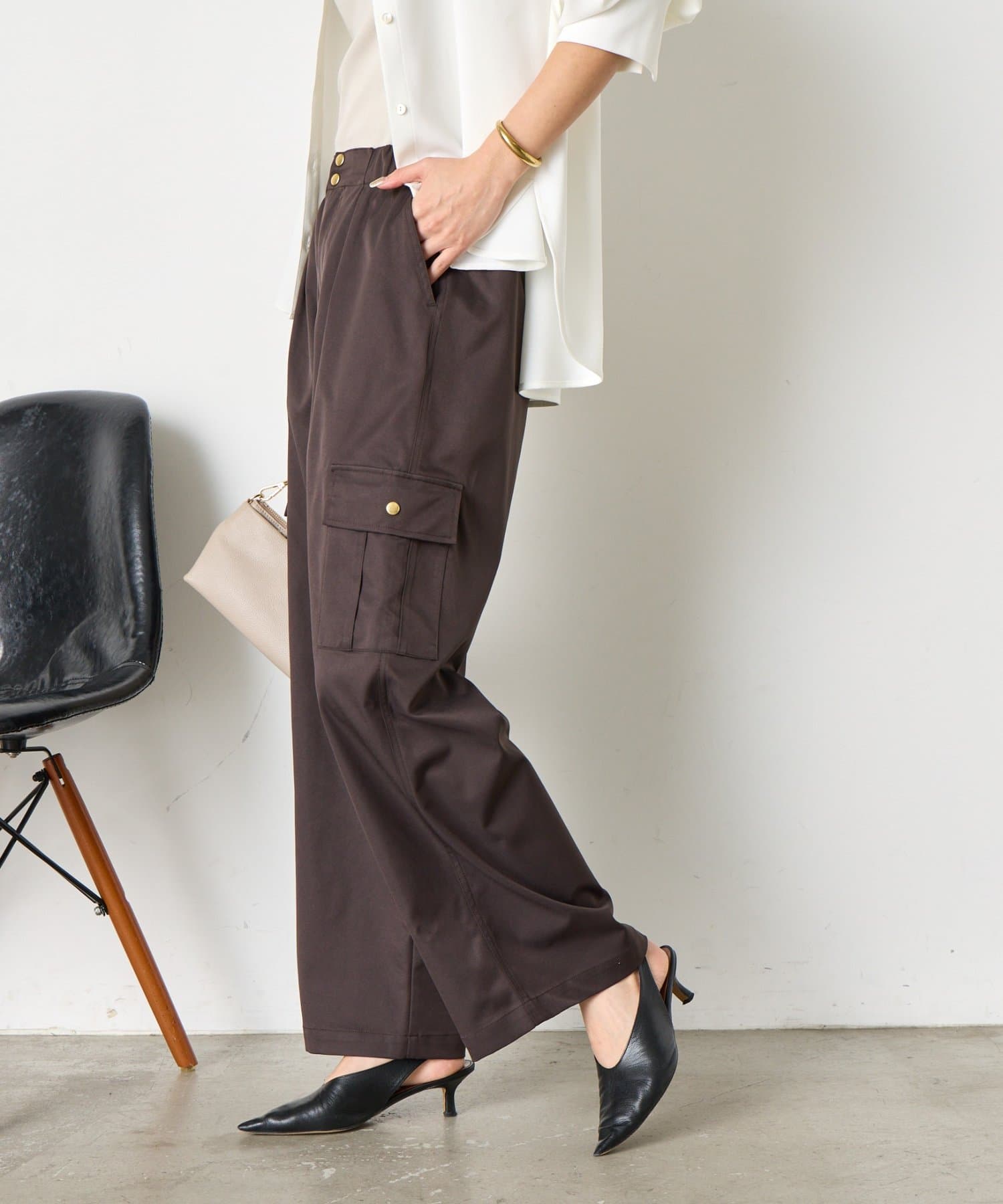 Jena　espace merveilleux(ジェナ　エスパスメルヴェイユ) ワイドカーゴパンツ