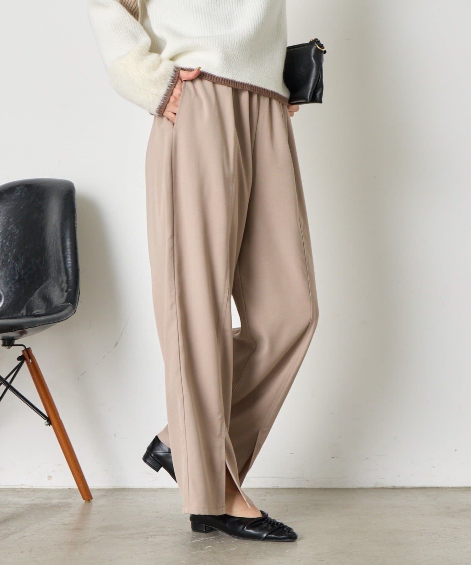 Jena　espace merveilleux(ジェナ　エスパスメルヴェイユ) センターラインワイドパンツ