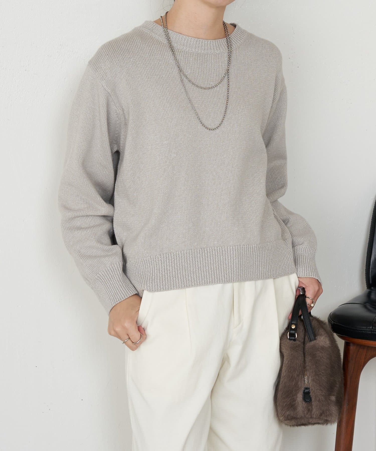 Jena　espace merveilleux(ジェナ　エスパスメルヴェイユ) バックラインボックスニット　