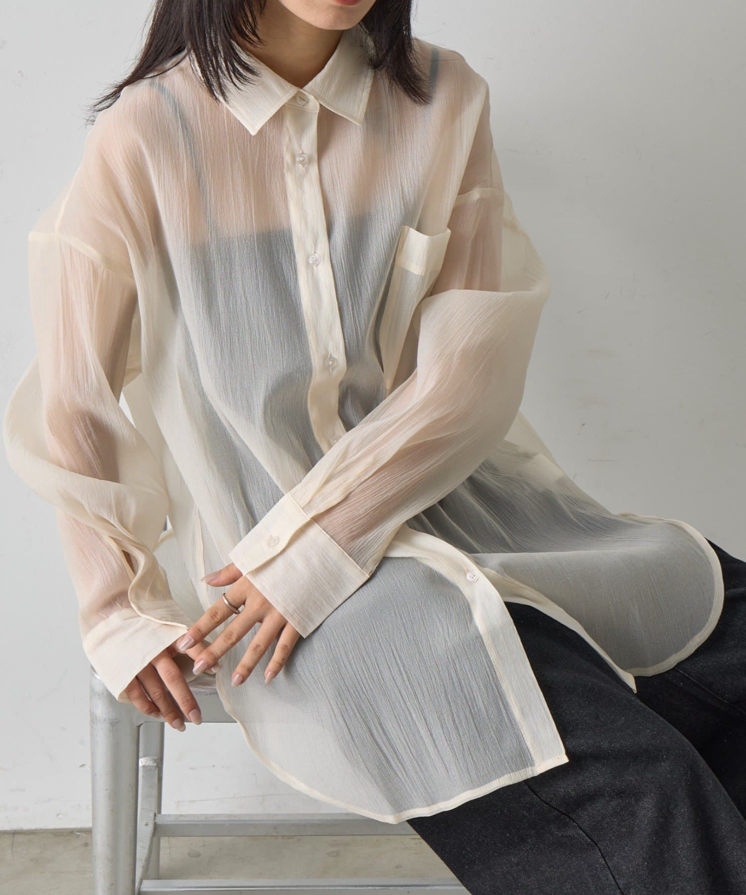 -goocy-(グーシー) オーバーシアーシャツ