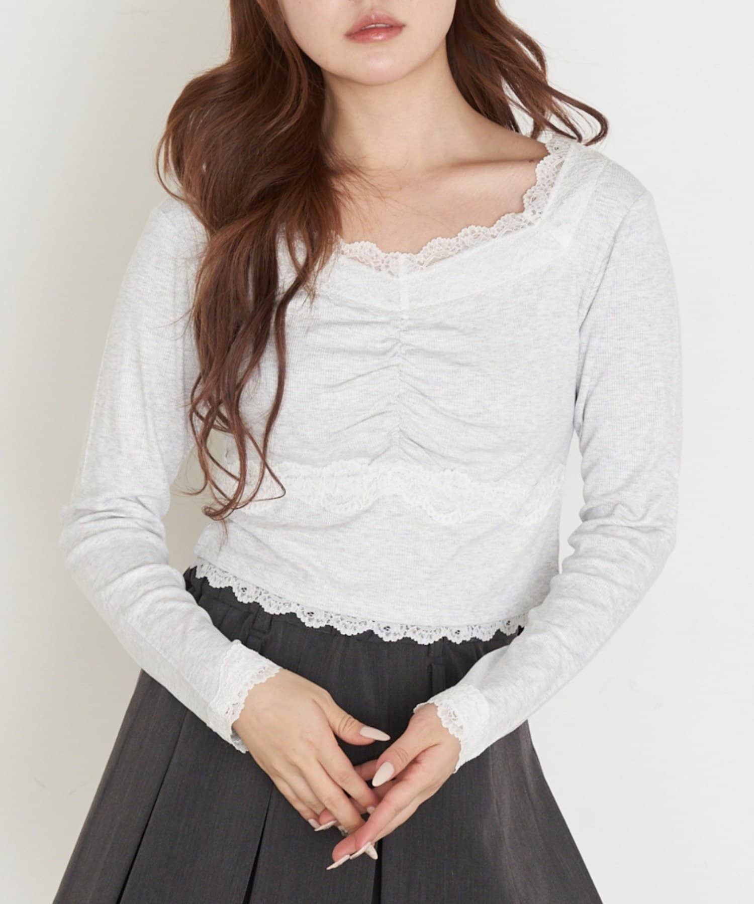 RAY CASSIN(レイカズン) パット付きレースロンT